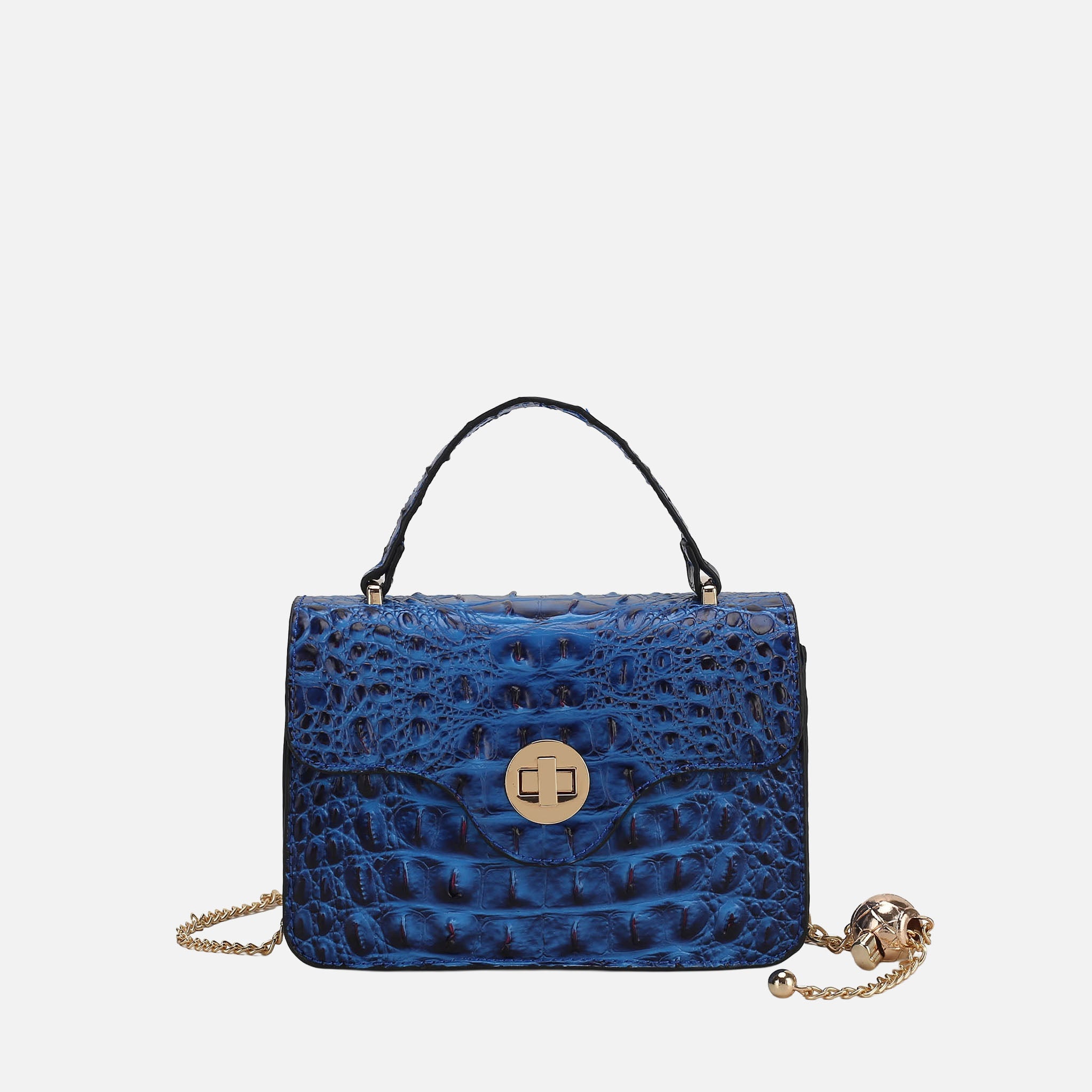  MKF Collection Mae Shoulder Bag - Croco Black - Bonton