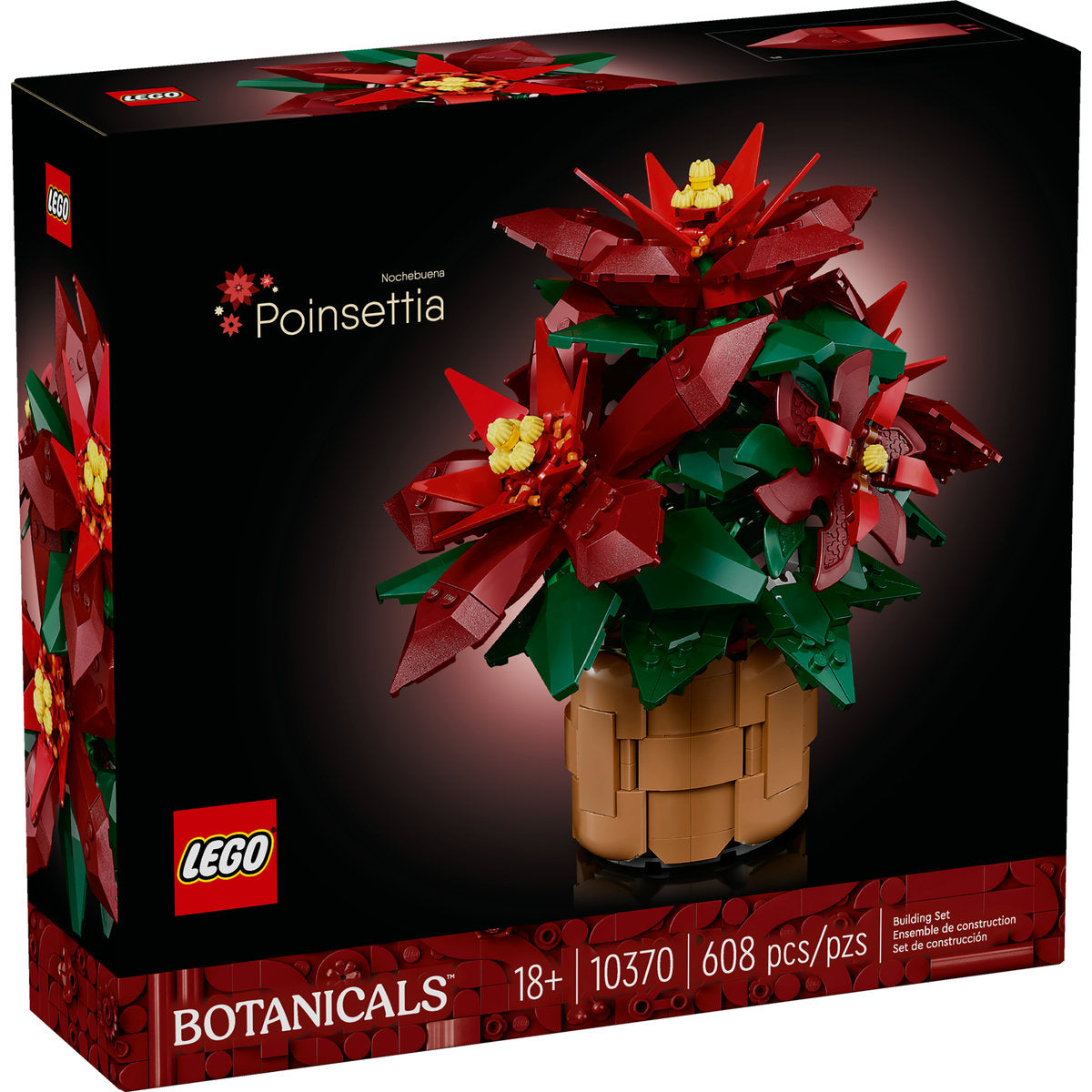  LEGO LEGO® Icons Poinsettia Plant Decor Building Set 10370 - Botanicals - Bonton