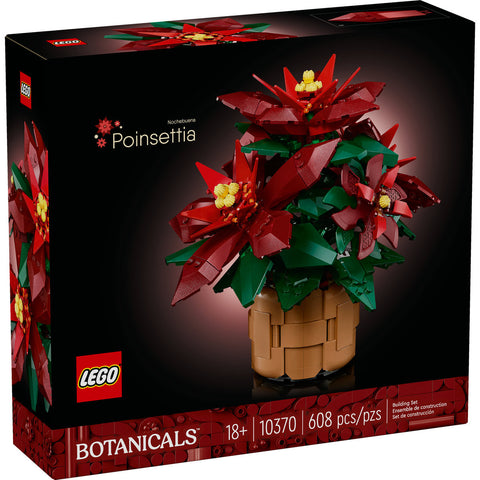 LEGO® Icons Poinsettia Plant Decor Building Set 10370