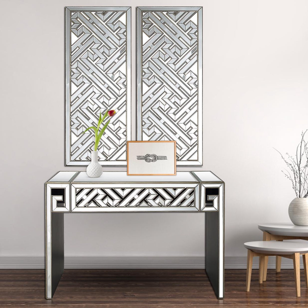  Camden Isle Becket Wall Mirror and Console Table - Mirror - Bonton
