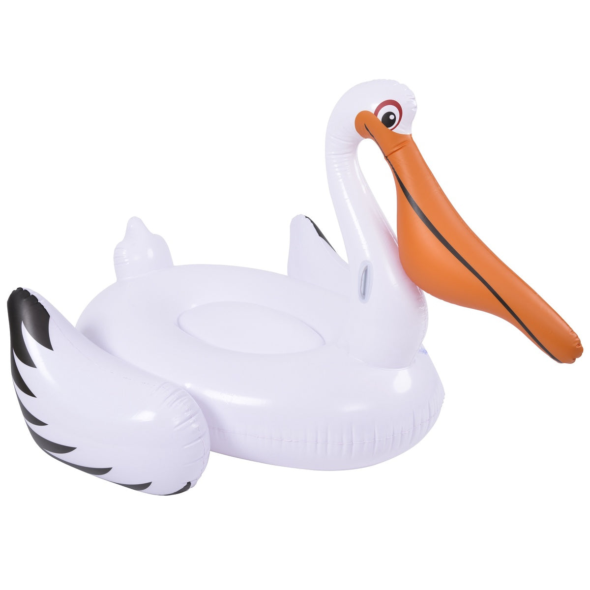  Pool Central 7.25' Inflatable White Jumbo Pelican Pool Float - Default Title - Bonton
