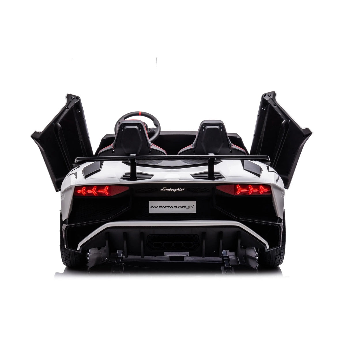 Freddo 24V Lamborghini Aventador 2 Seater Ride on Car for Kids: Advanced Brushless Motor & Differential for High-Octane Fun - Red - Bonton