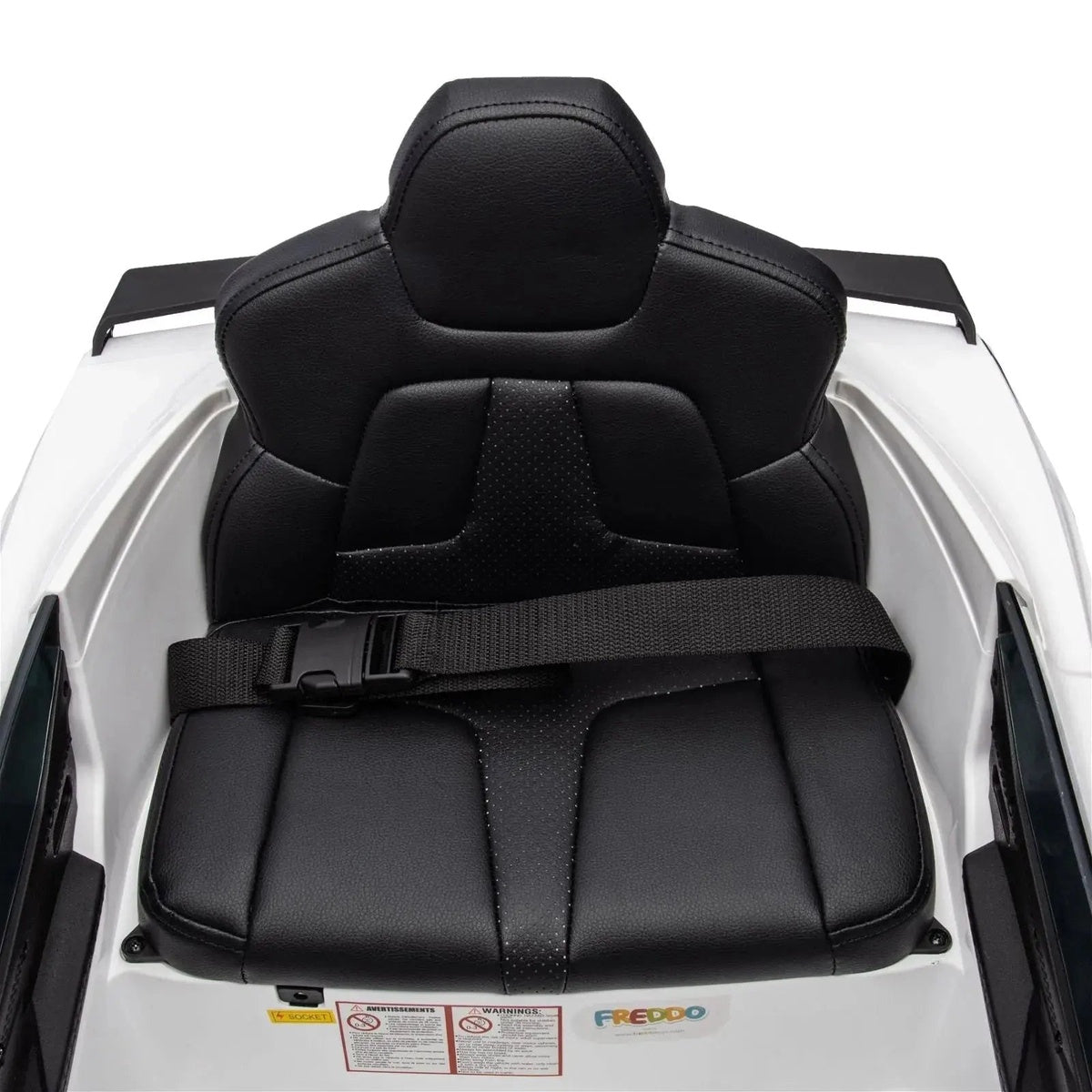  Freddo 12V Chevrolet Corvette C8 Stingray 1-Seater Kids Ride-on Car - White - Bonton