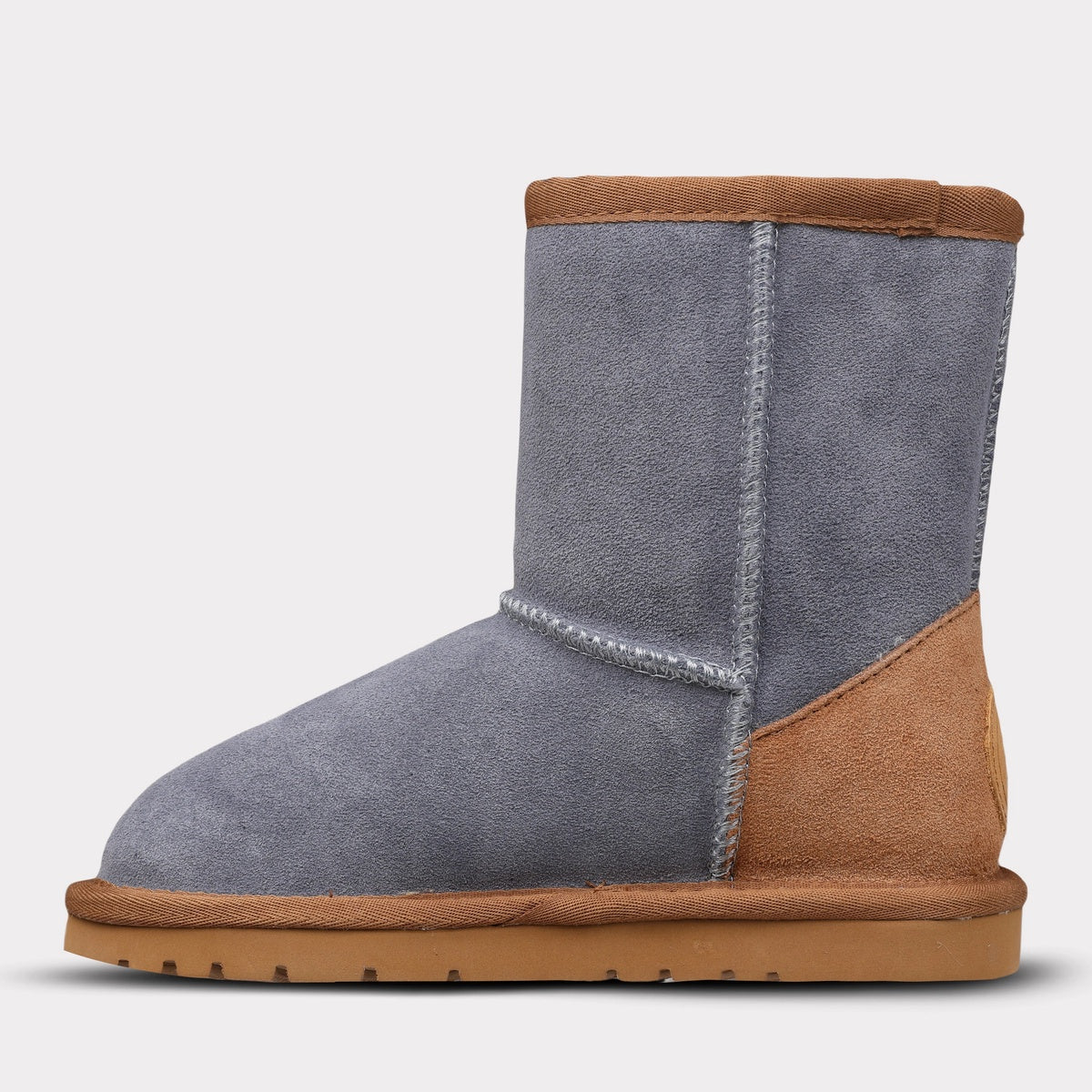  Mykos Kora Youth Slip-on Boot - Slate Blue/Chestnut - Bonton