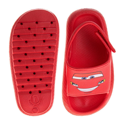 Josmo Slides Open Toe Sandal - SpiderMan Paw Patrol Cars - Boys Sandals Slide SlipOn (Sizes: 5-10 Toddler)