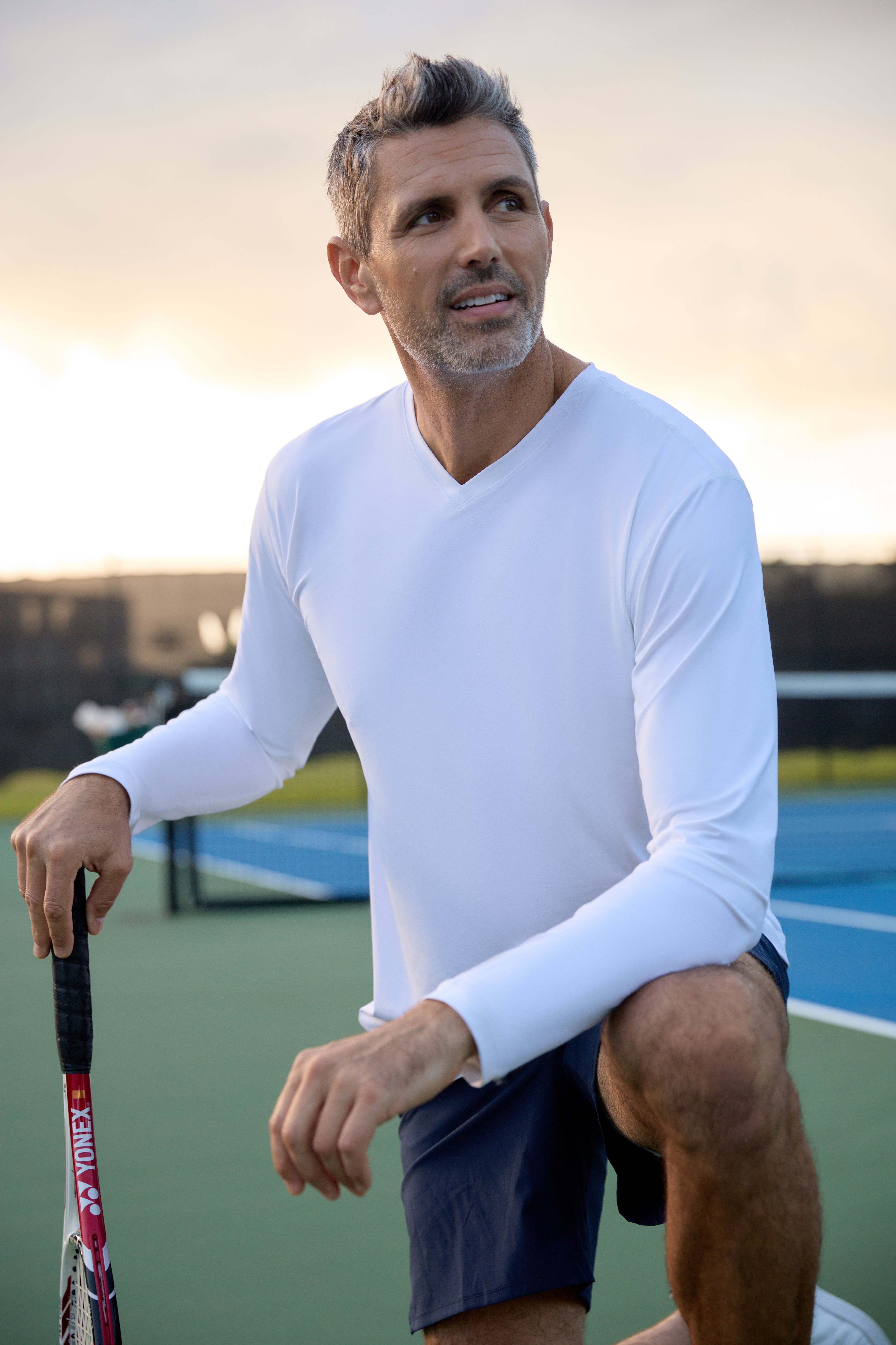  BloqUV MEN'S PERFORMANCE V-NECK (12003) - Black - Bonton