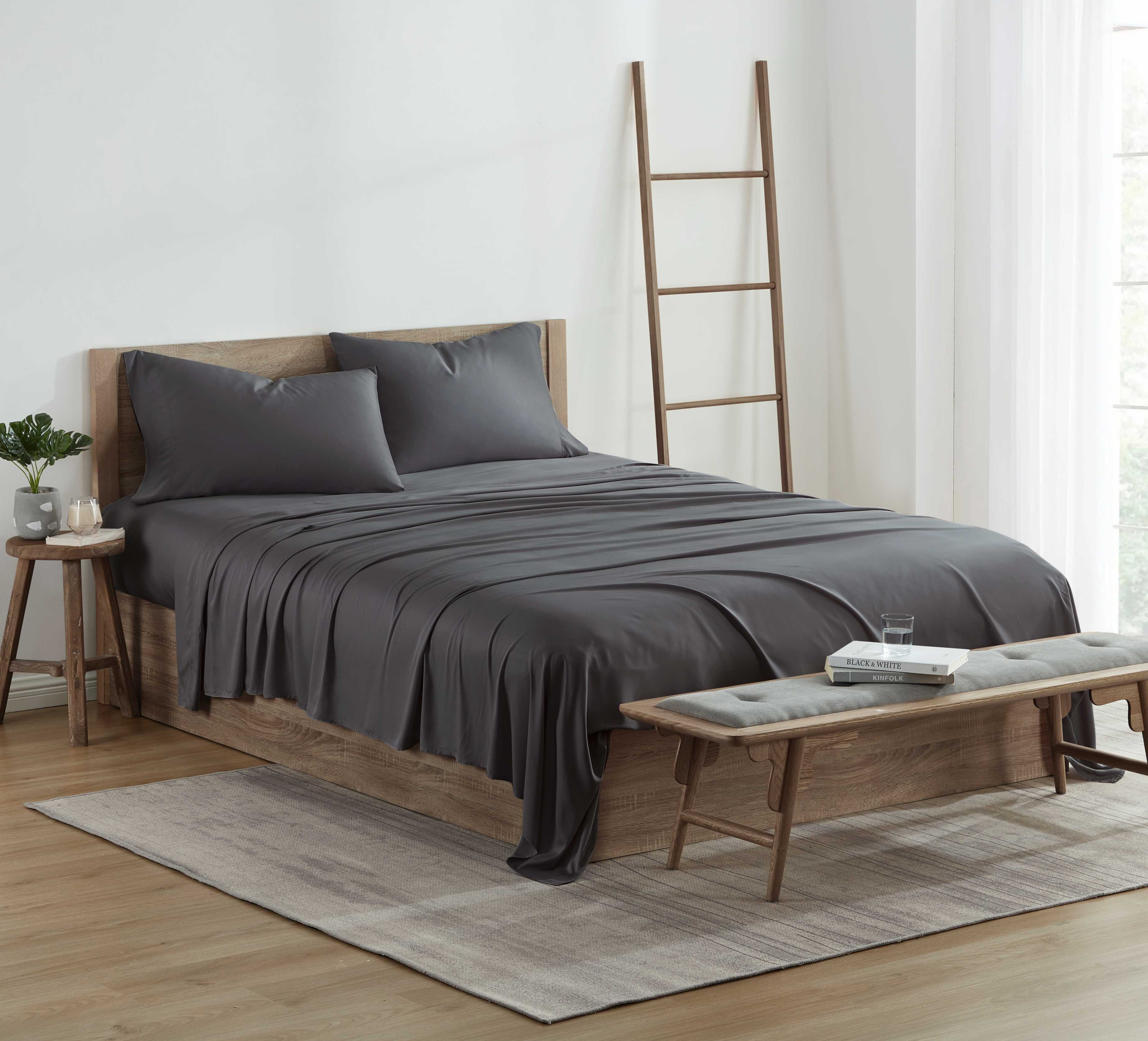  Kathy Ireland Home Kathy Ireland 300 Thread Count 100% Bamboo Sheet Set. - Queen - Bonton
