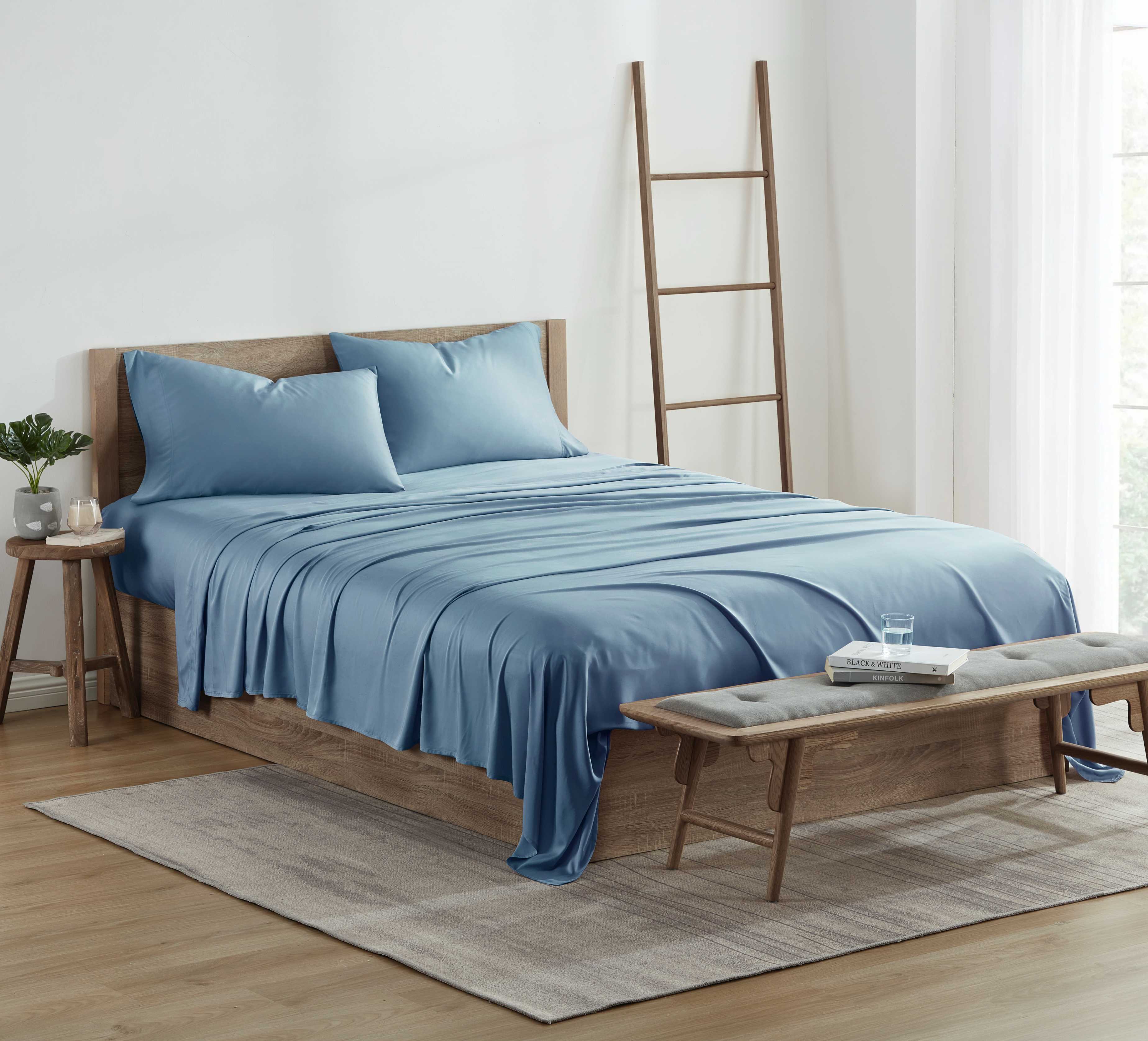  Kathy Ireland Home Kathy Ireland 300 Thread Count 100% Bamboo Sheet Set. - Queen - Bonton