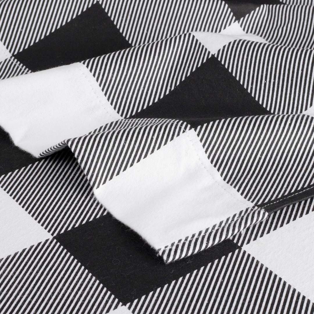  Kathy Ireland Home Kathy Ireland 100% Turkish Cotton Flannel Sheet Set - Buffalo Tartan - Bonton