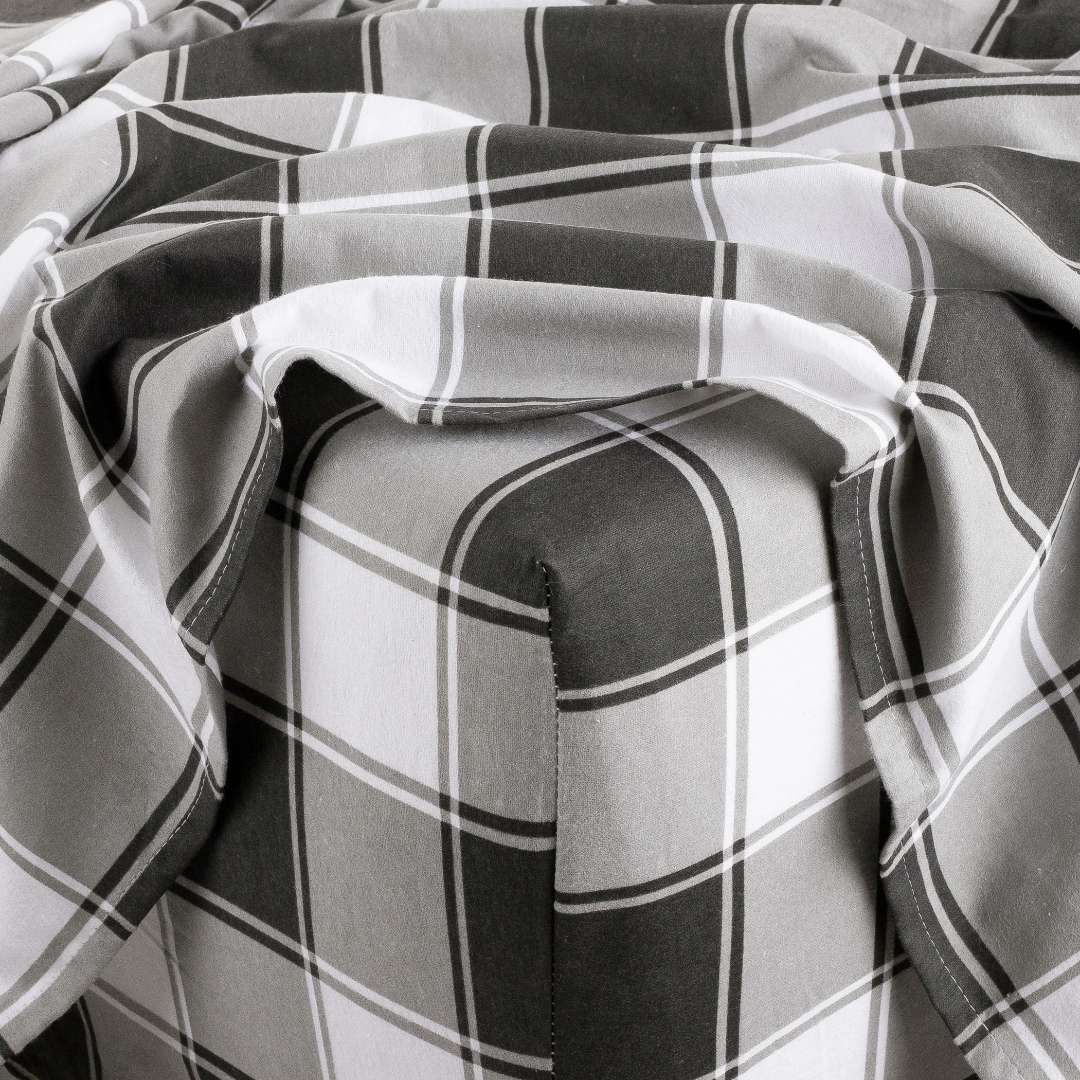  Kathy Ireland Home Kathy Ireland 100% Turkish Cotton Flannel Sheet Set - Buffalo Tartan - Bonton