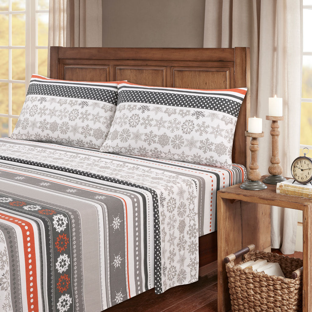  Kathy Ireland Home Kathy Ireland 100% Turkish Cotton Flannel Sheet Set - Buffalo Tartan - Bonton