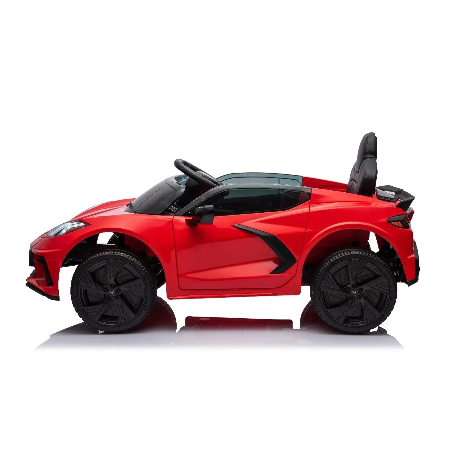  Freddo 12V Chevrolet Corvette C8 Stingray 1-Seater Kids Ride-on Car - White - Bonton