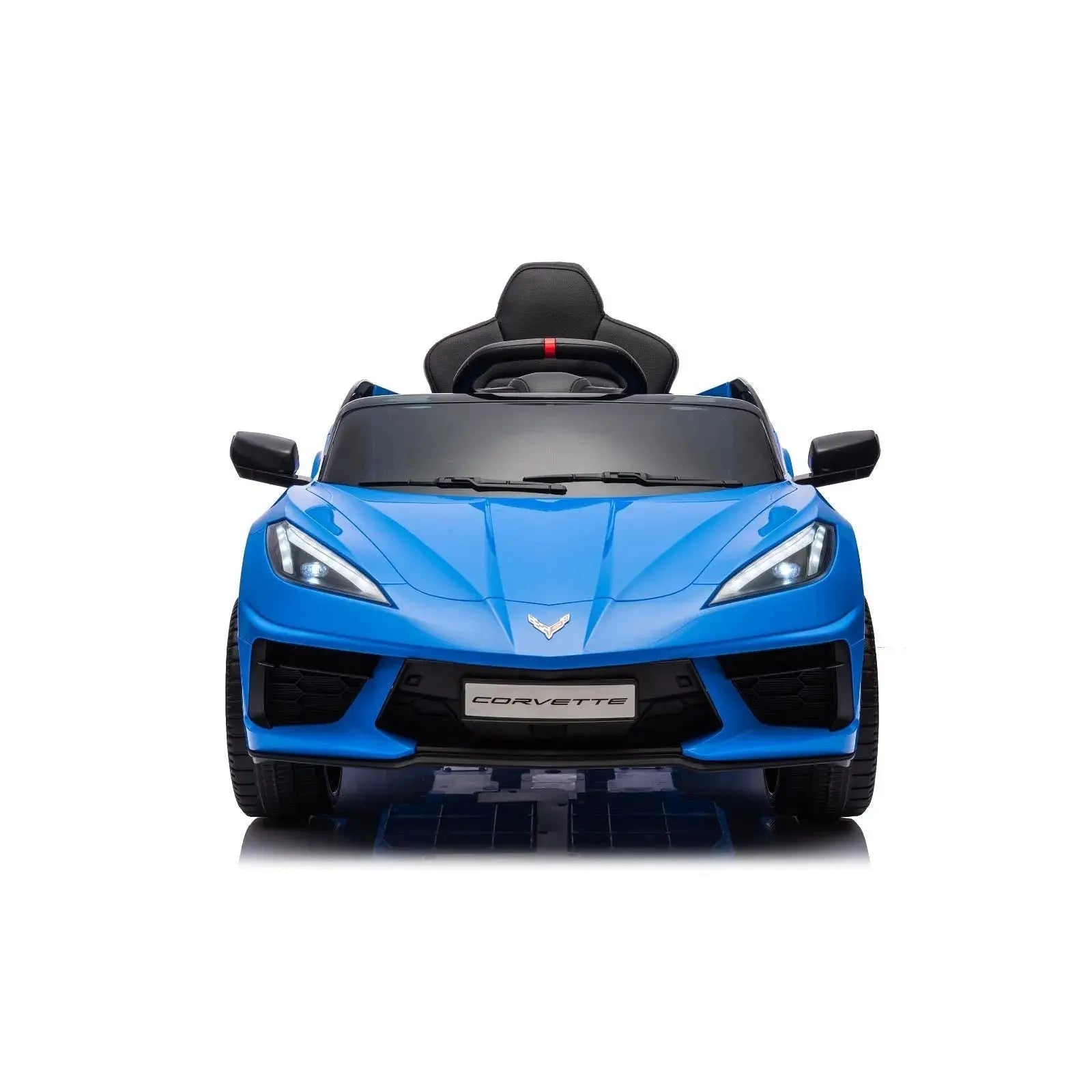  Freddo 12V Chevrolet Corvette C8 Stingray 1-Seater Kids Ride-on Car - White - Bonton