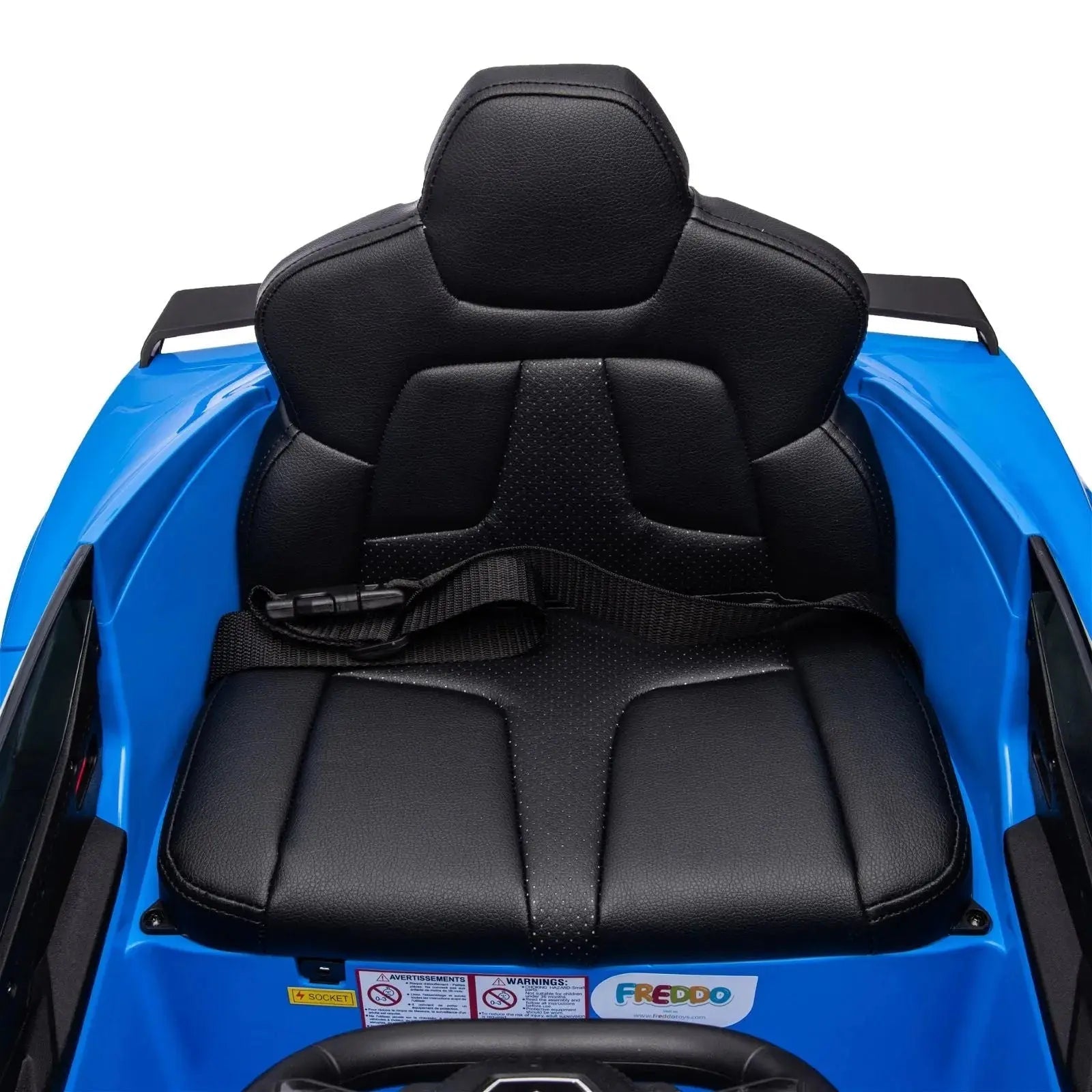  Freddo 12V Chevrolet Corvette C8 Stingray 1-Seater Kids Ride-on Car - White - Bonton