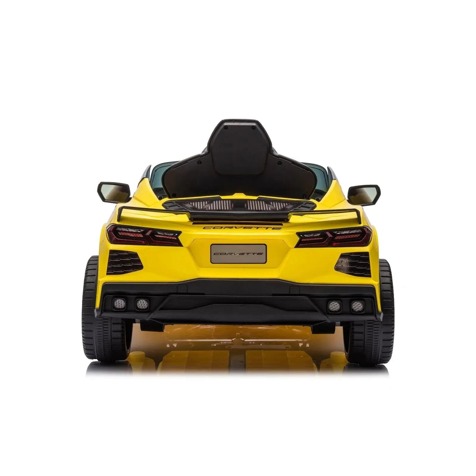  Freddo 12V Chevrolet Corvette C8 Stingray 1-Seater Kids Ride-on Car - White - Bonton