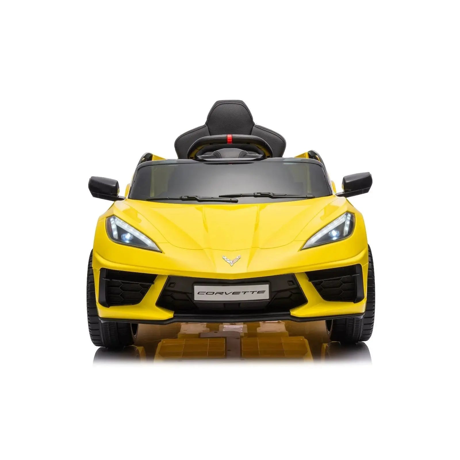  Freddo 12V Chevrolet Corvette C8 Stingray 1-Seater Kids Ride-on Car - White - Bonton
