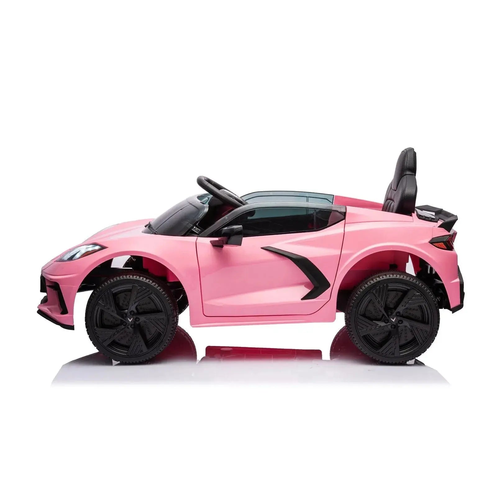  Freddo 12V Chevrolet Corvette C8 Stingray 1-Seater Kids Ride-on Car - White - Bonton