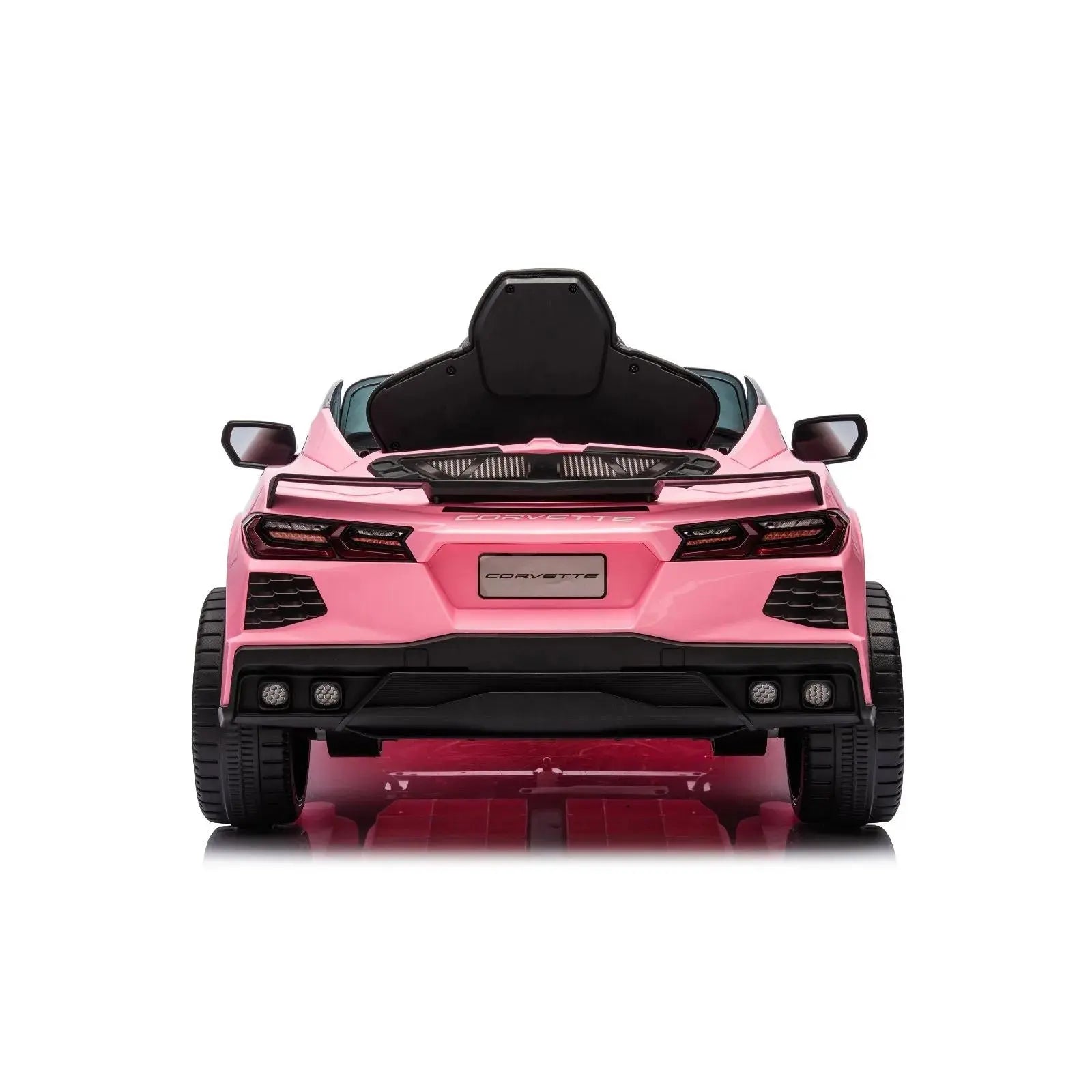  Freddo 12V Chevrolet Corvette C8 Stingray 1-Seater Kids Ride-on Car - White - Bonton
