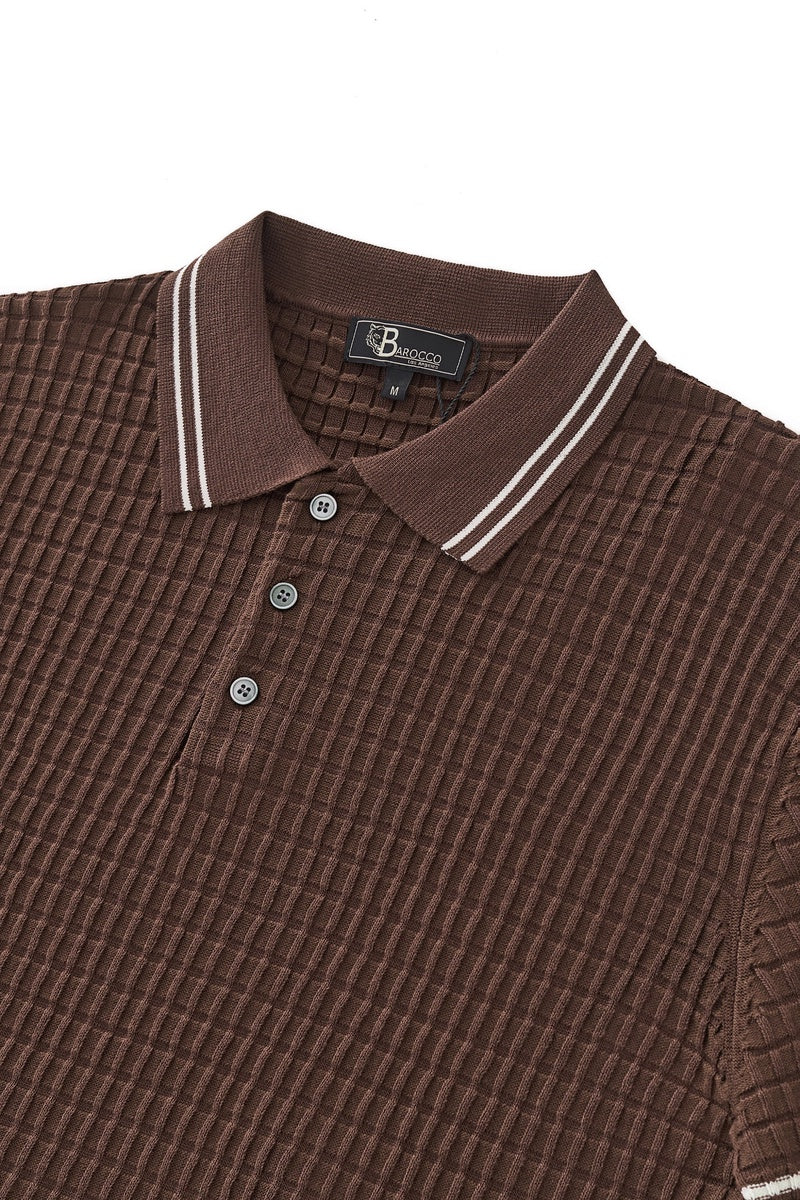  Barocco Refined Motion Polo COFFEE - COFFEE - Bonton