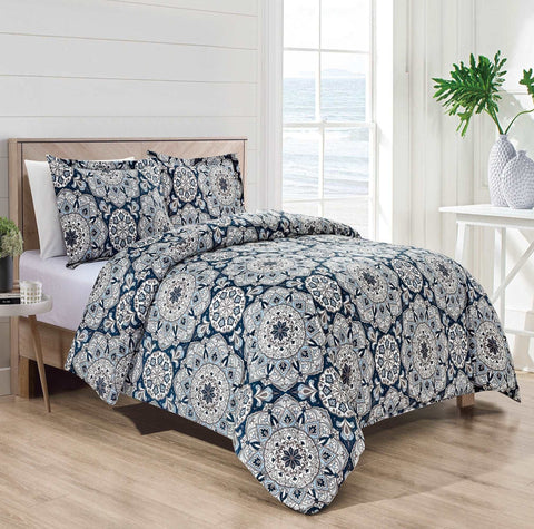 Bibb Home 4 Pc Duvet & Down Alternative Comforter Set