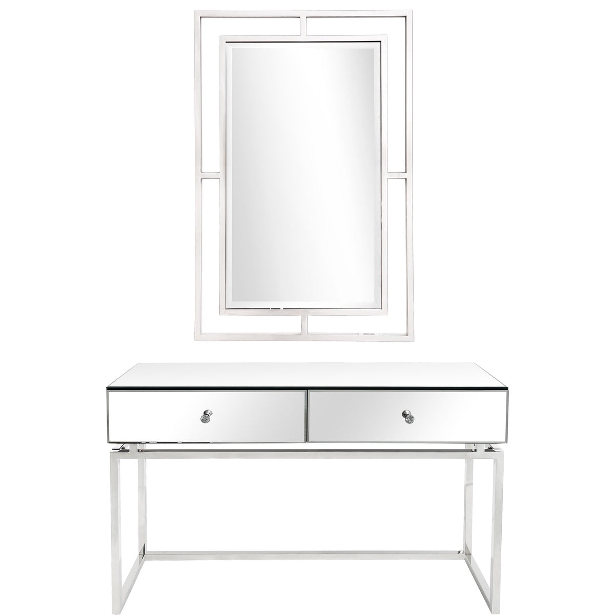  Camden Isle Addison Wall Mirror and Console Table - Mirror - Bonton