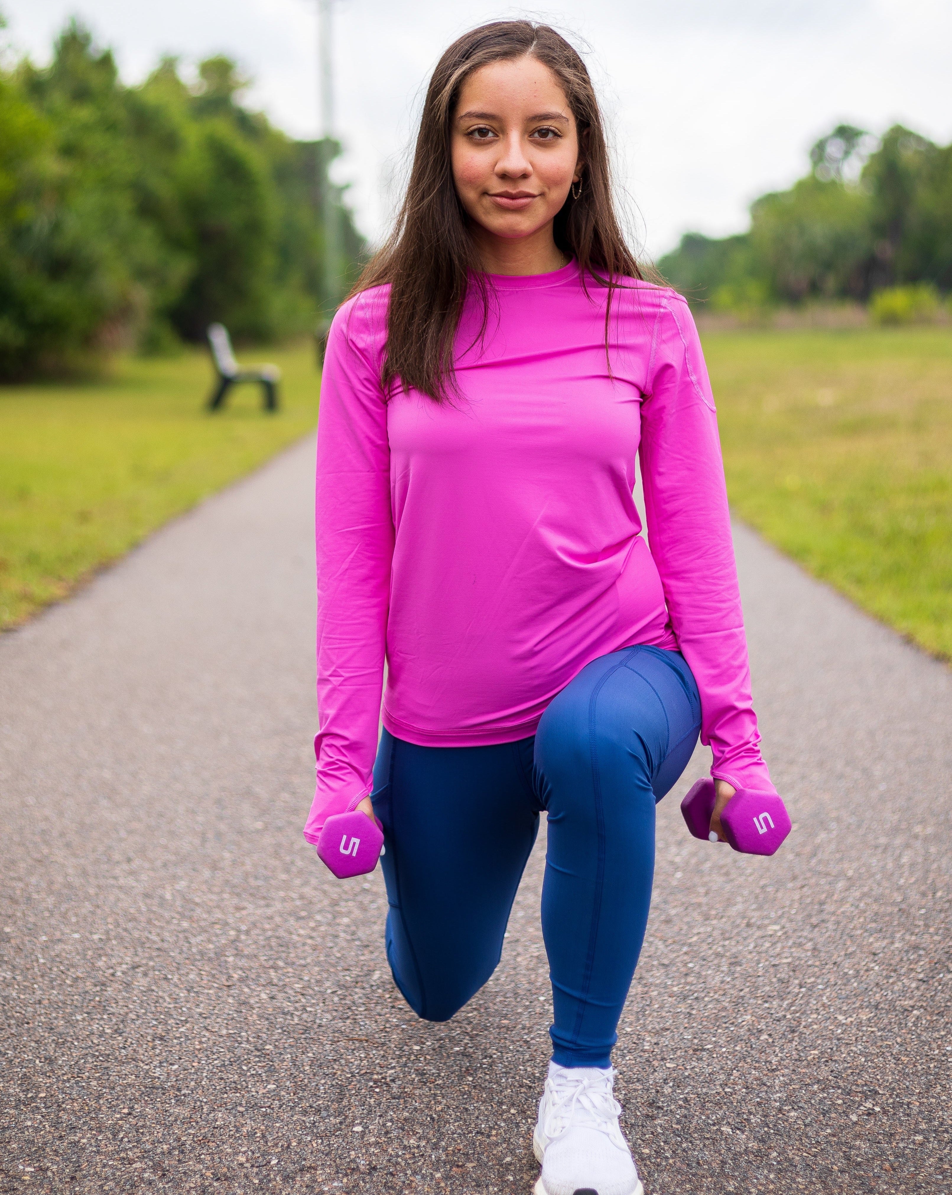  BloqUV WOMEN'S LONG SLEEVE 24/7 (2001) - Light Turquoise - Bonton