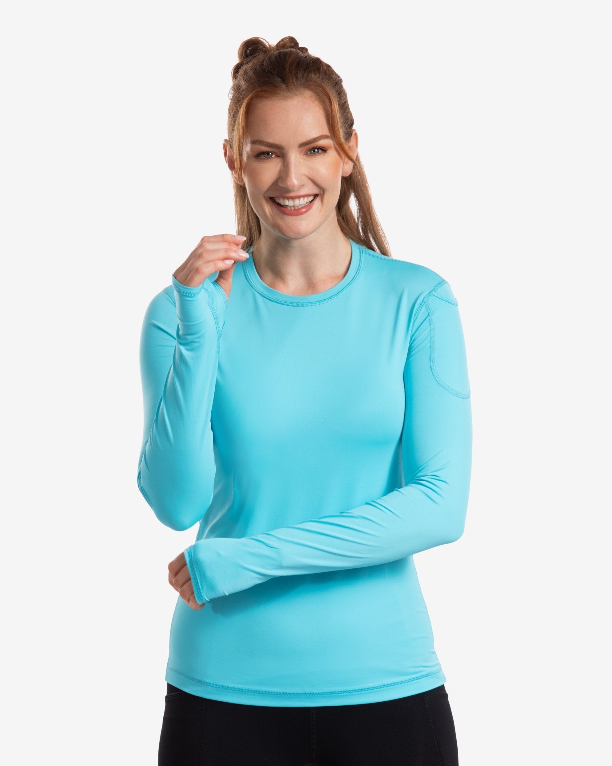  BloqUV WOMEN'S LONG SLEEVE 24/7 (2001) - Light Turquoise - Bonton