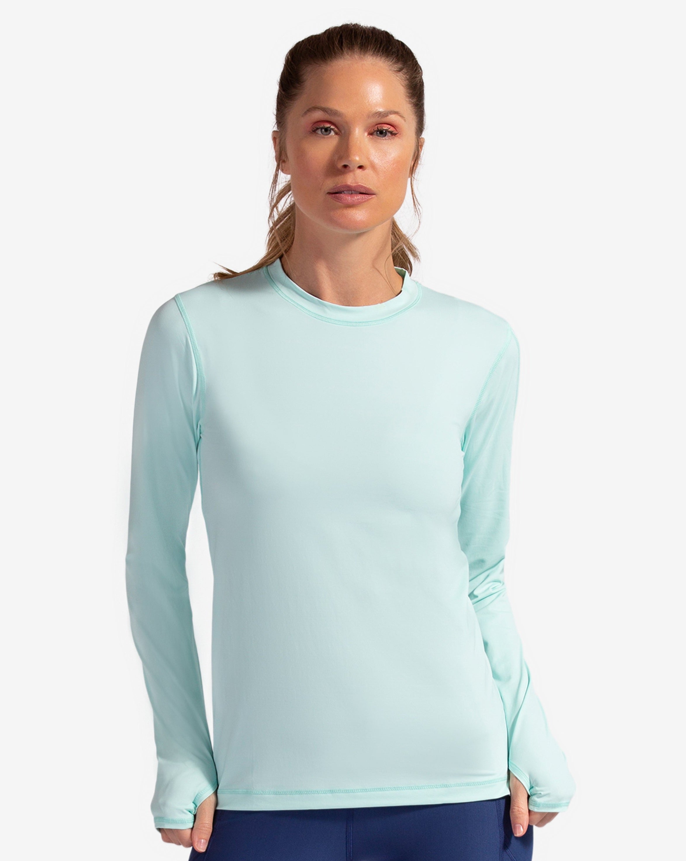  BloqUV WOMEN'S LONG SLEEVE 24/7 (2001) - Light Turquoise - Bonton
