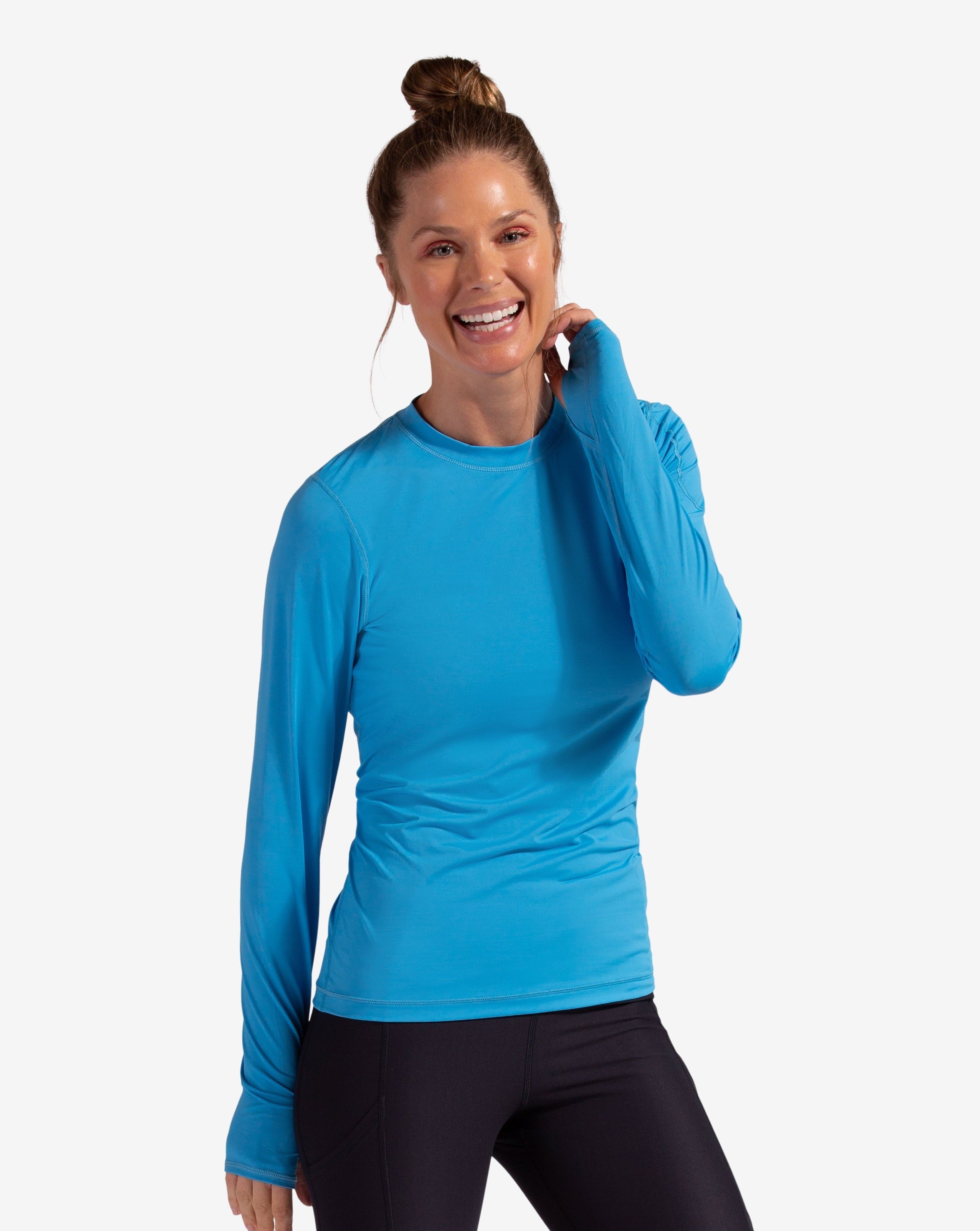  BloqUV WOMEN'S LONG SLEEVE 24/7 (2001) - Light Turquoise - Bonton