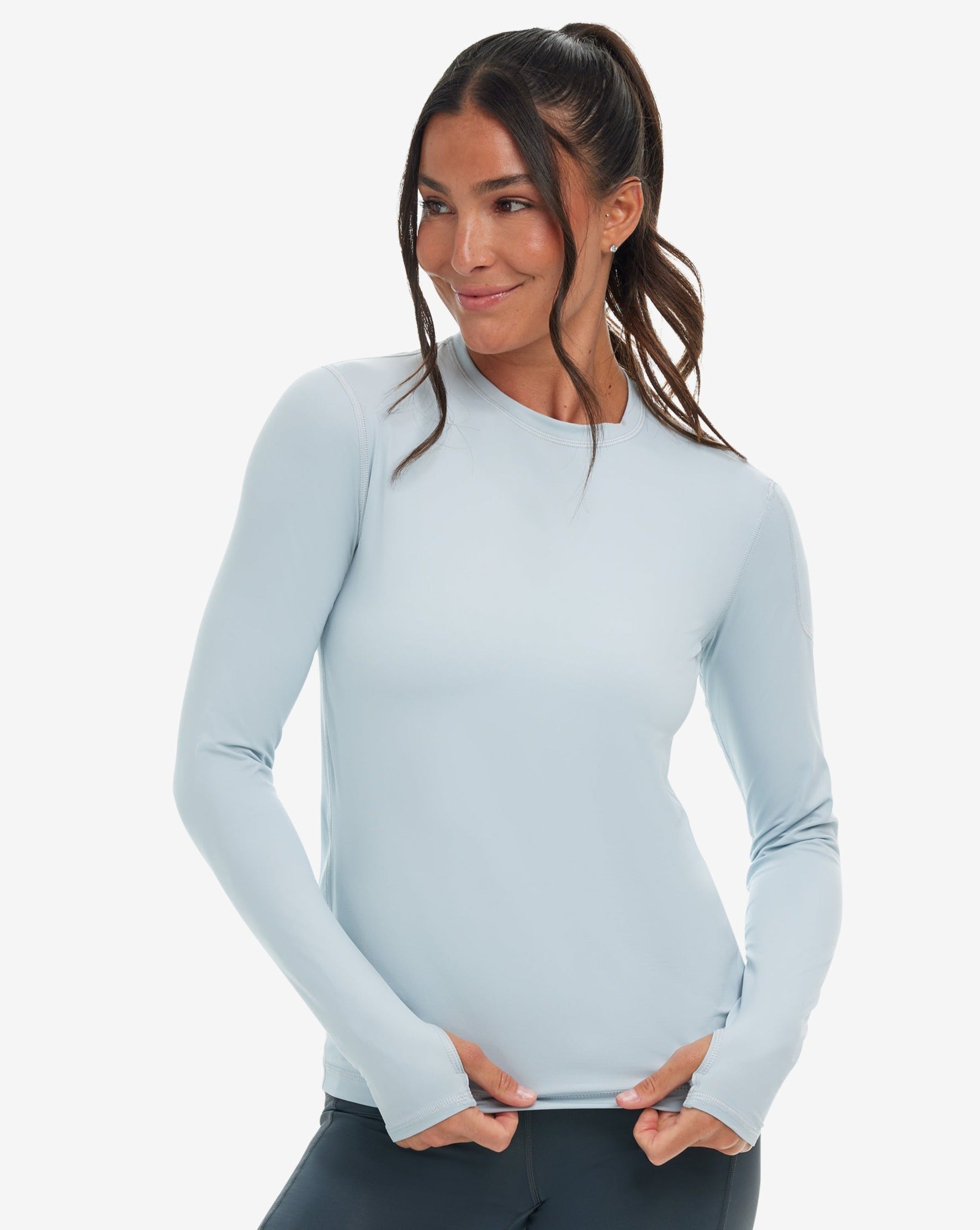  BloqUV WOMEN'S LONG SLEEVE 24/7 (2001) - Light Turquoise - Bonton