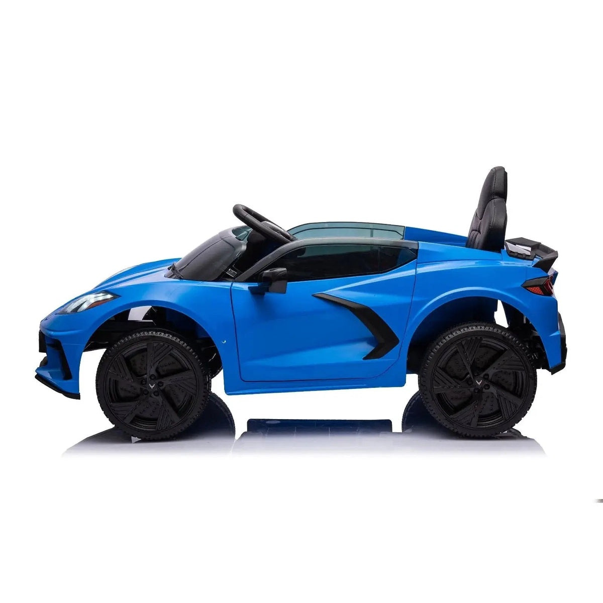  Freddo 12V Chevrolet Corvette C8 Stingray 1-Seater Kids Ride-on Car - White - Bonton