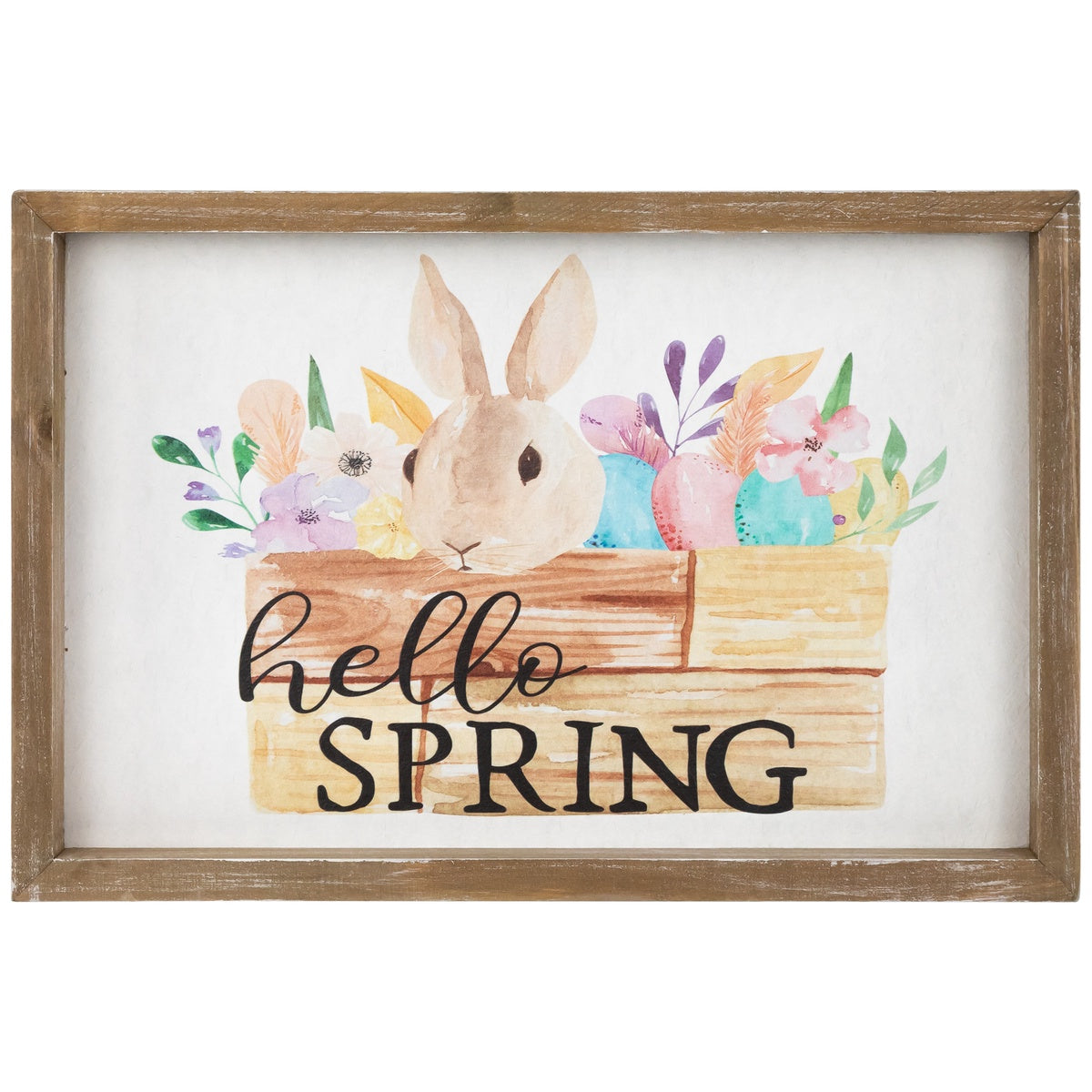  Northlight Hello Spring Framed Easter Wall Sign - 11.75