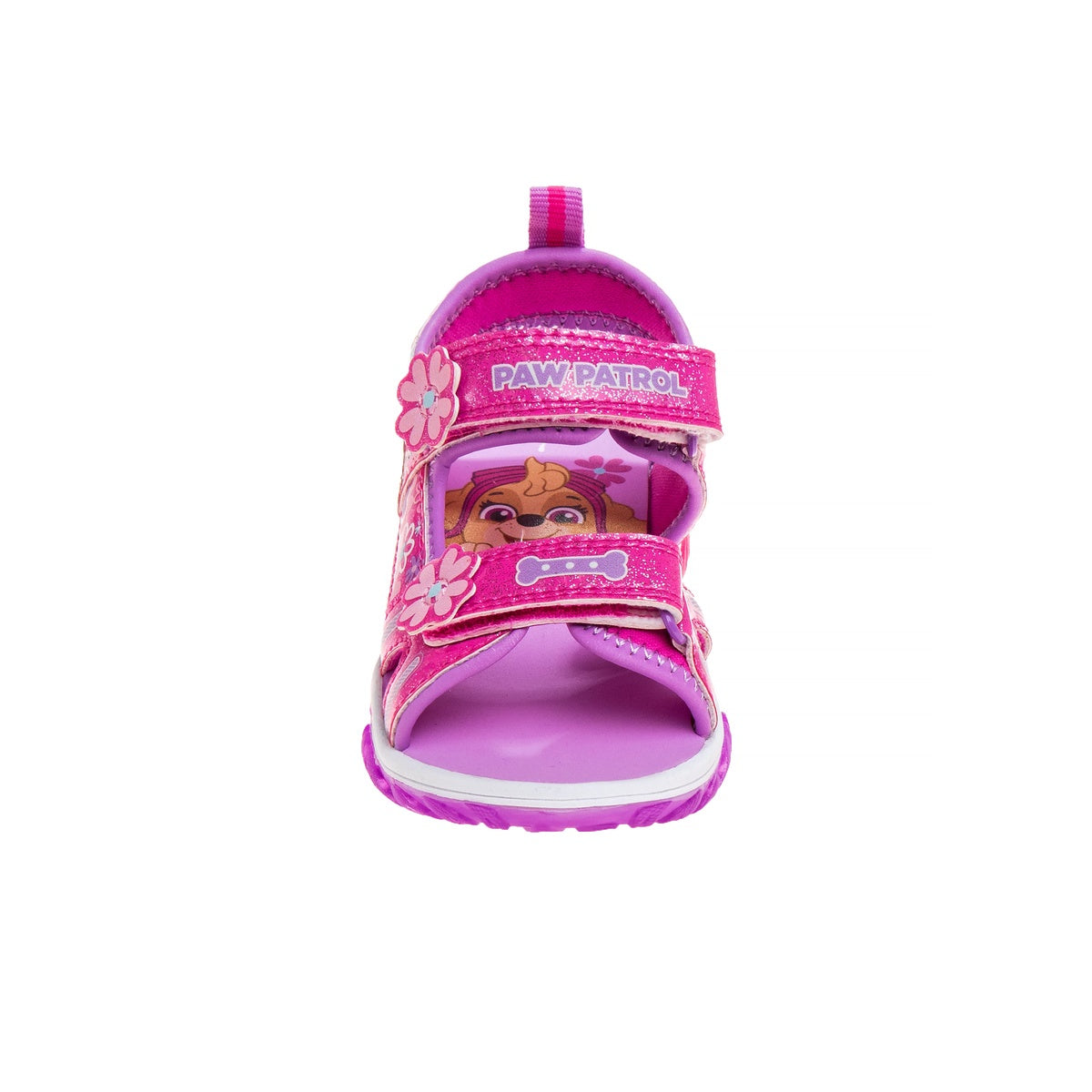  Josmo Paw Patrol Everest Skye Light Up Summer Girls Sandals - Hook&Loop Adjustable Strap Open Toe Sandal Water Shoe - Pink (Sizes 6-12 Toddler) - 6 - Bonton