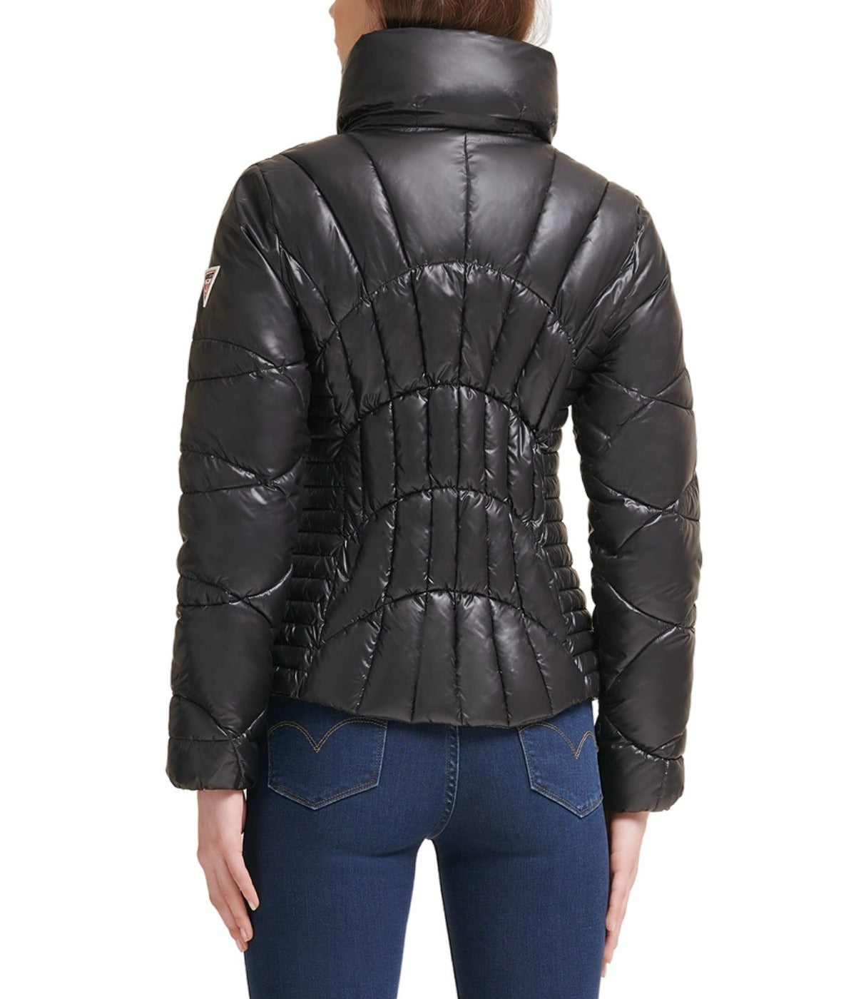  Guess Quilted Puffer Jacket Black - Black - Bonton