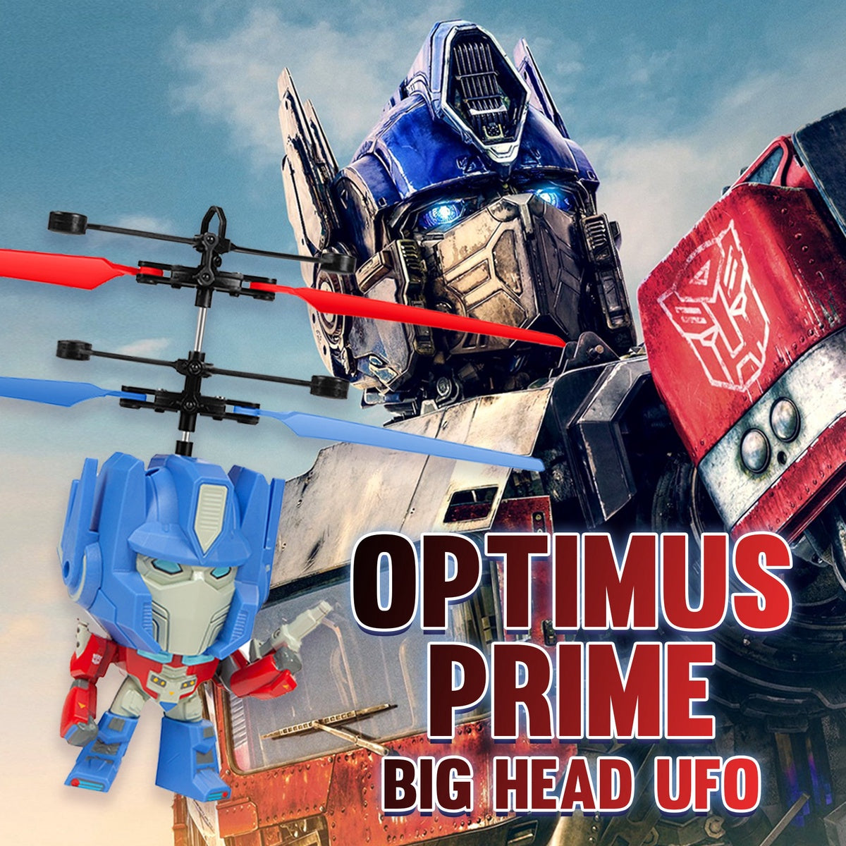  HobbyTron Transformers Optimus Prime Big Head UFO - Default Title - Bonton