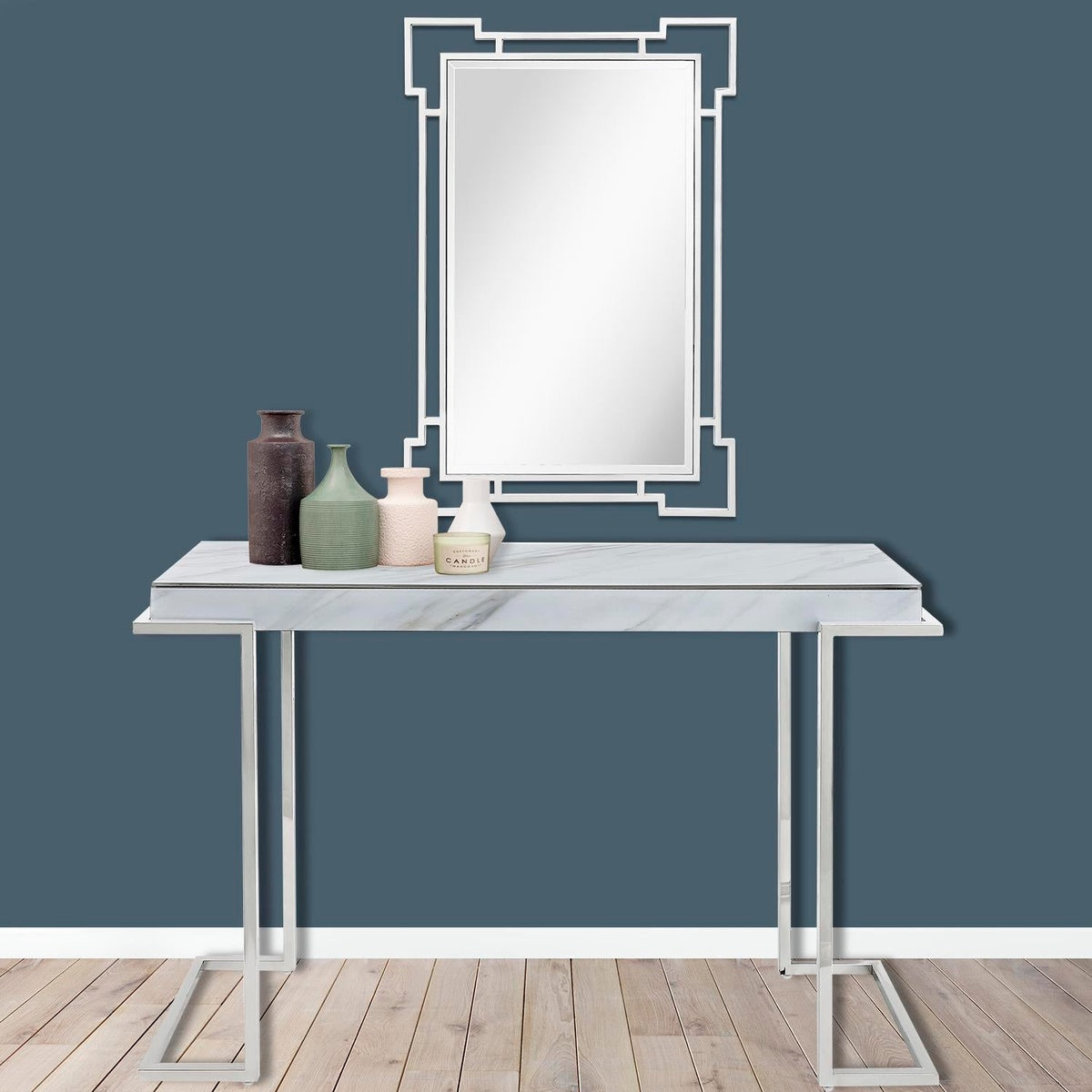  Camden Isle Aldon Wall Mirror and Console Table - Mirror - Bonton