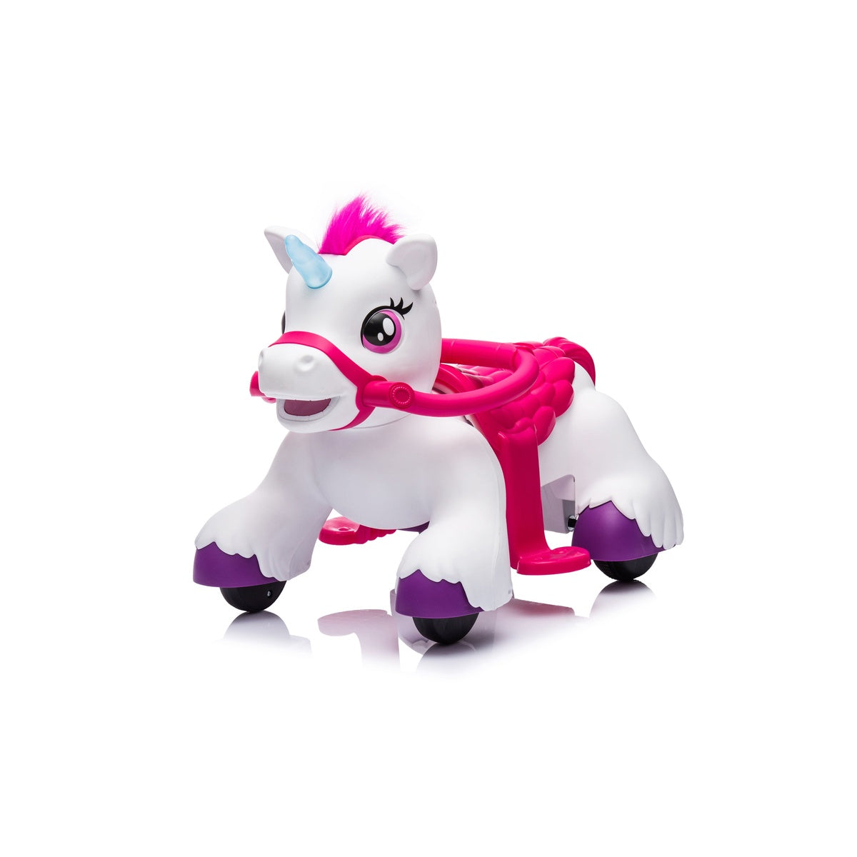  Freddo Freddo Unicorn 12V Ride-On - White - Bonton