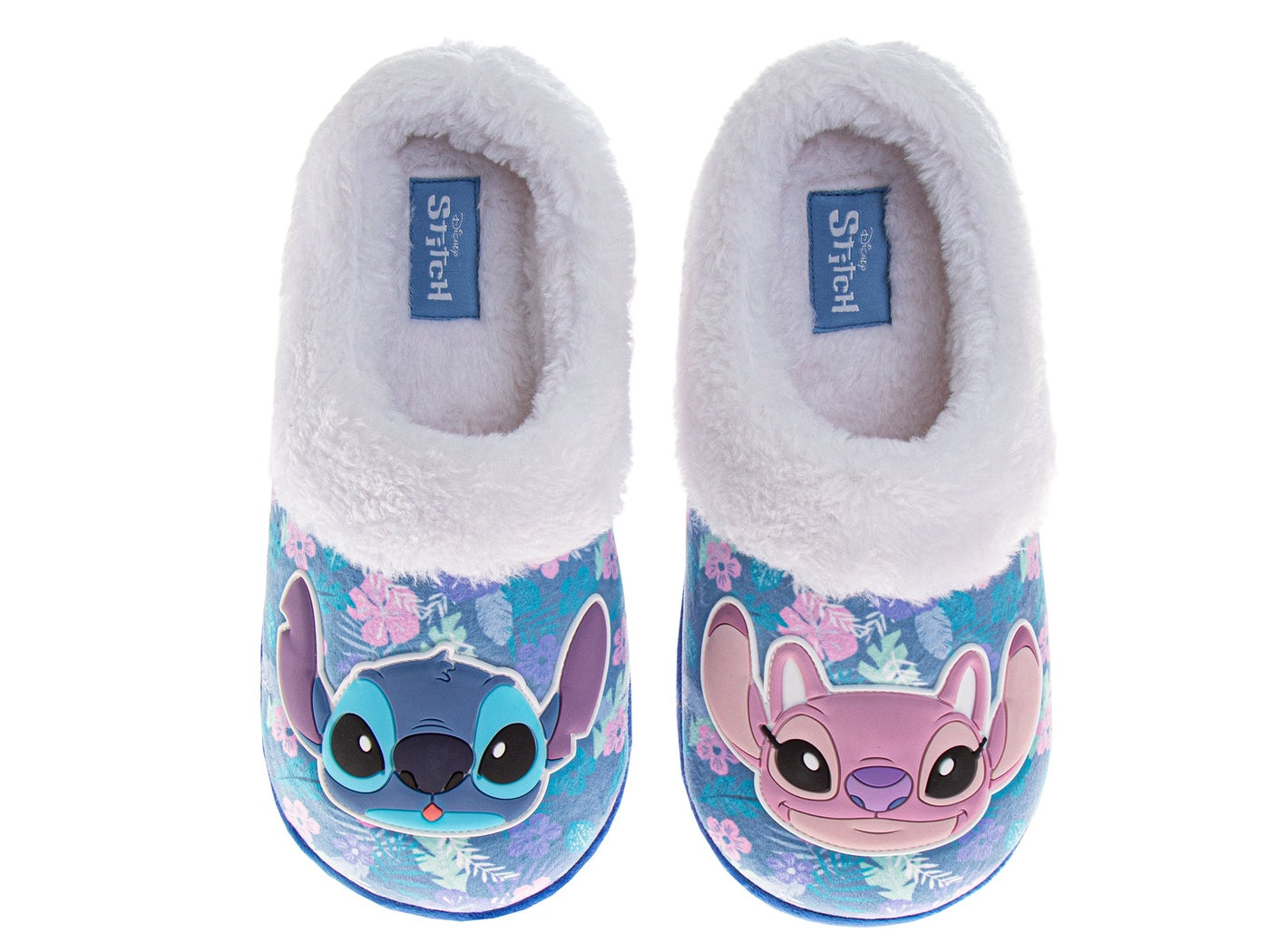  Josmo Disney Lilo & Stitch Women's Slippers Faux Fur, Plush, Fuzzy, Warm House Slippers (Size 5-12 Womens) - 5-6 - Bonton
