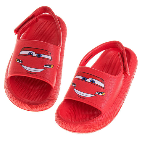 Josmo Slides Open Toe Sandal - SpiderMan Paw Patrol Cars - Boys Sandals Slide SlipOn (Sizes: 5-10 Toddler)
