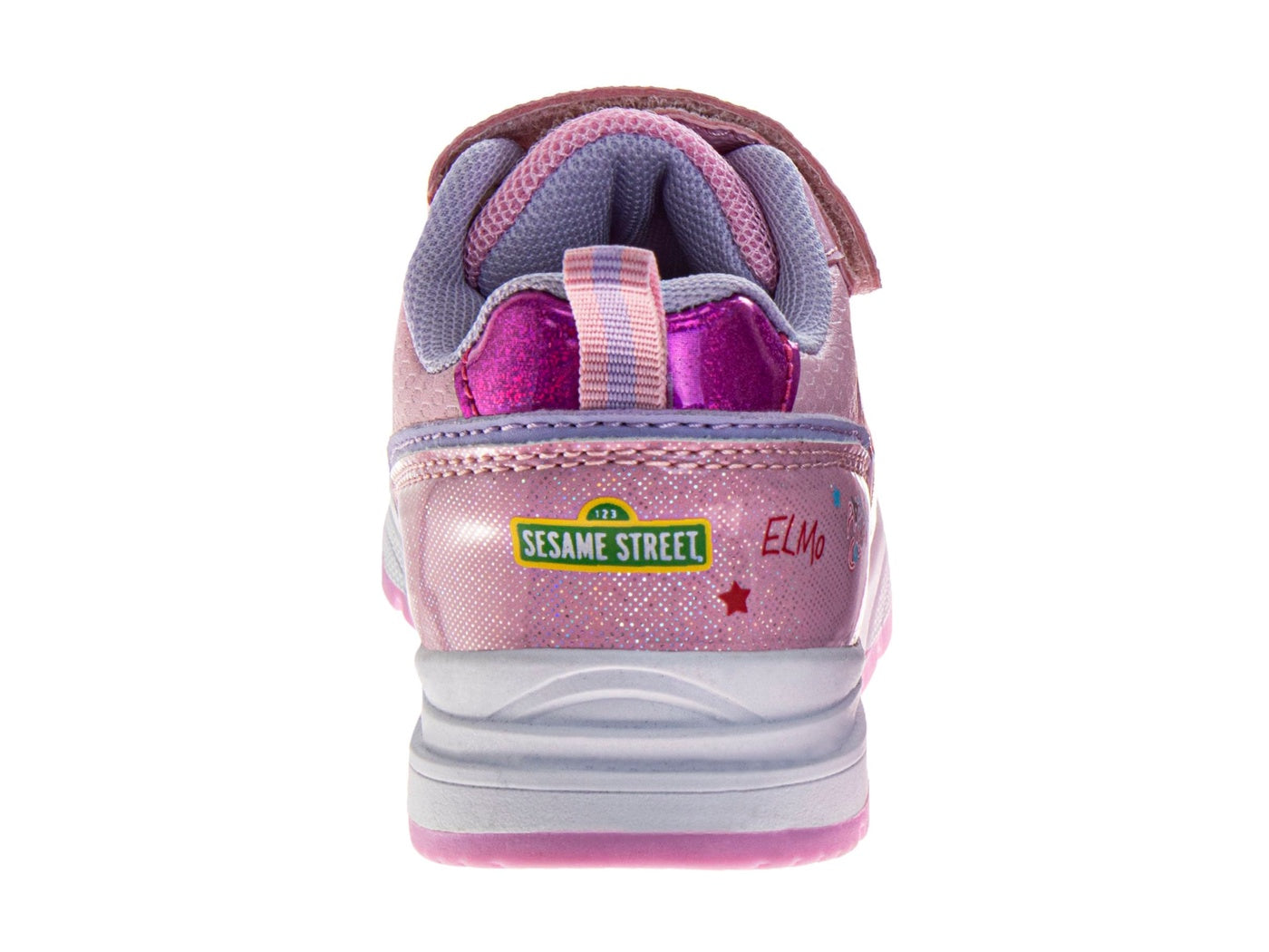  Josmo Sesame Street Girls Abby and Elmo Toddler Hook and Loop Lightup Sneakers - 5 - Bonton