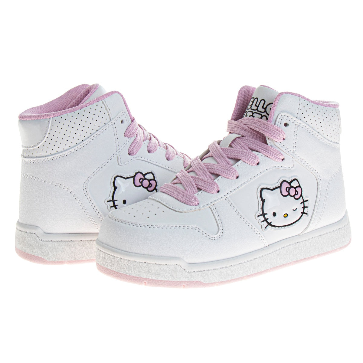  Josmo Sanrio Hello Kitty High-Top Toddler Girls Sneakers - Sneaker Ankle Hightops Lightweight Athletic Breathable Casual Shoes - 11 - Bonton