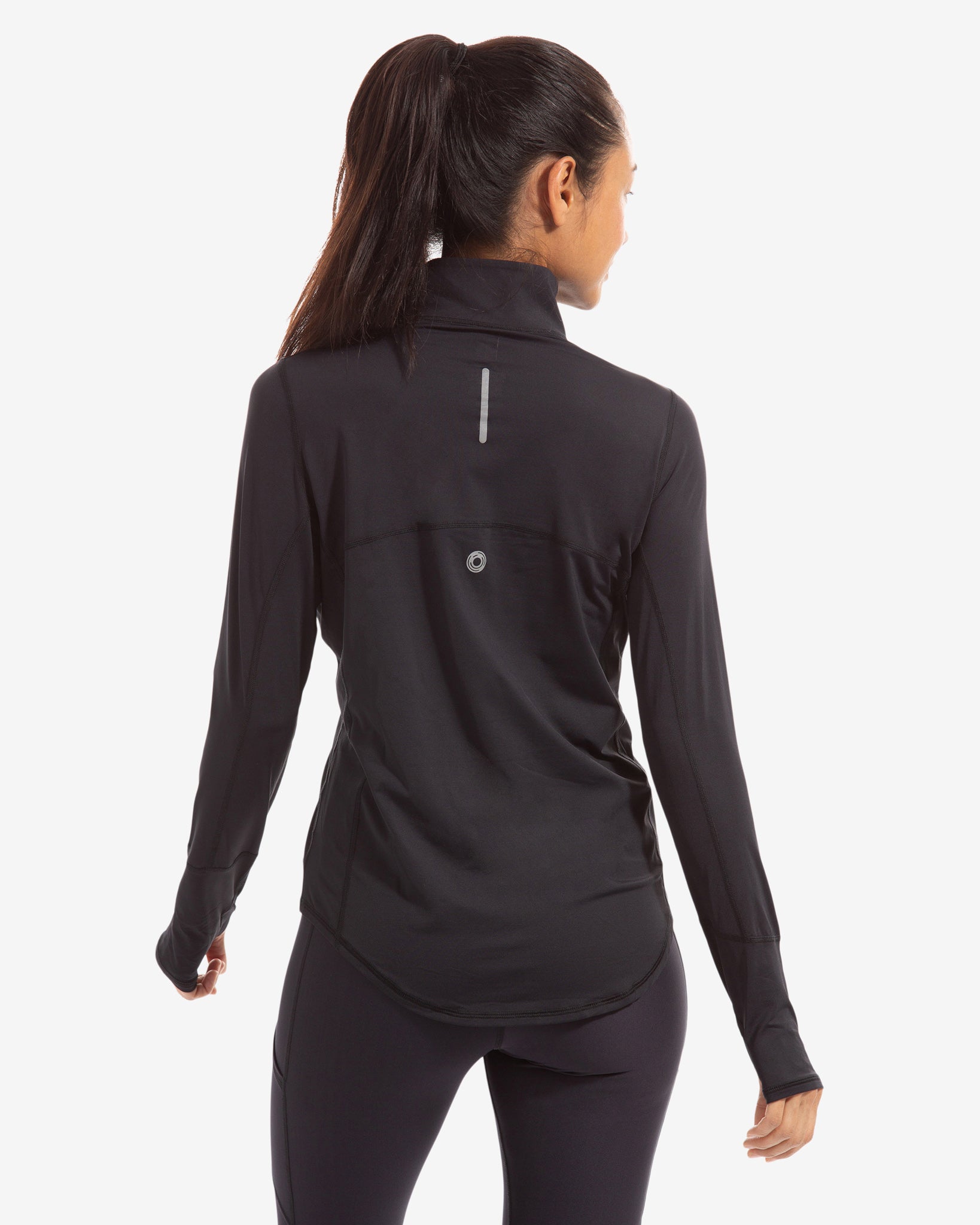  BloqUV WOMEN'S RELAXED MOCK ZIP TOP (3002) - Black - Bonton