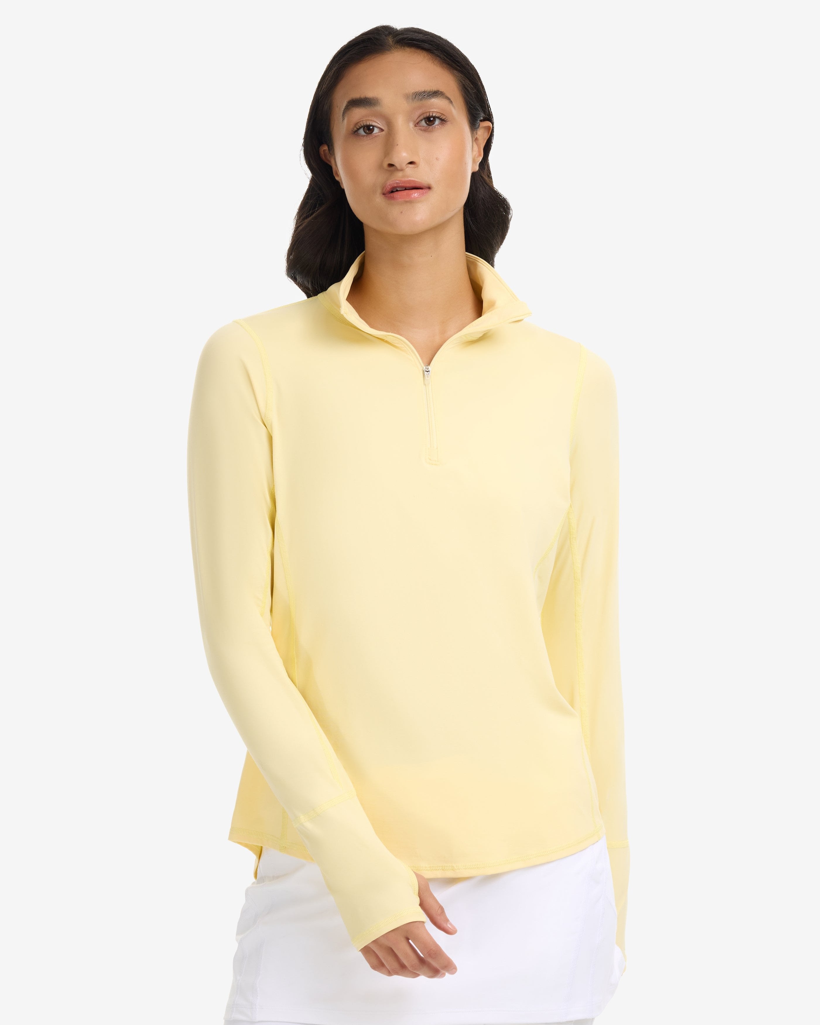  BloqUV WOMEN'S RELAXED MOCK ZIP TOP (3002) - Black - Bonton