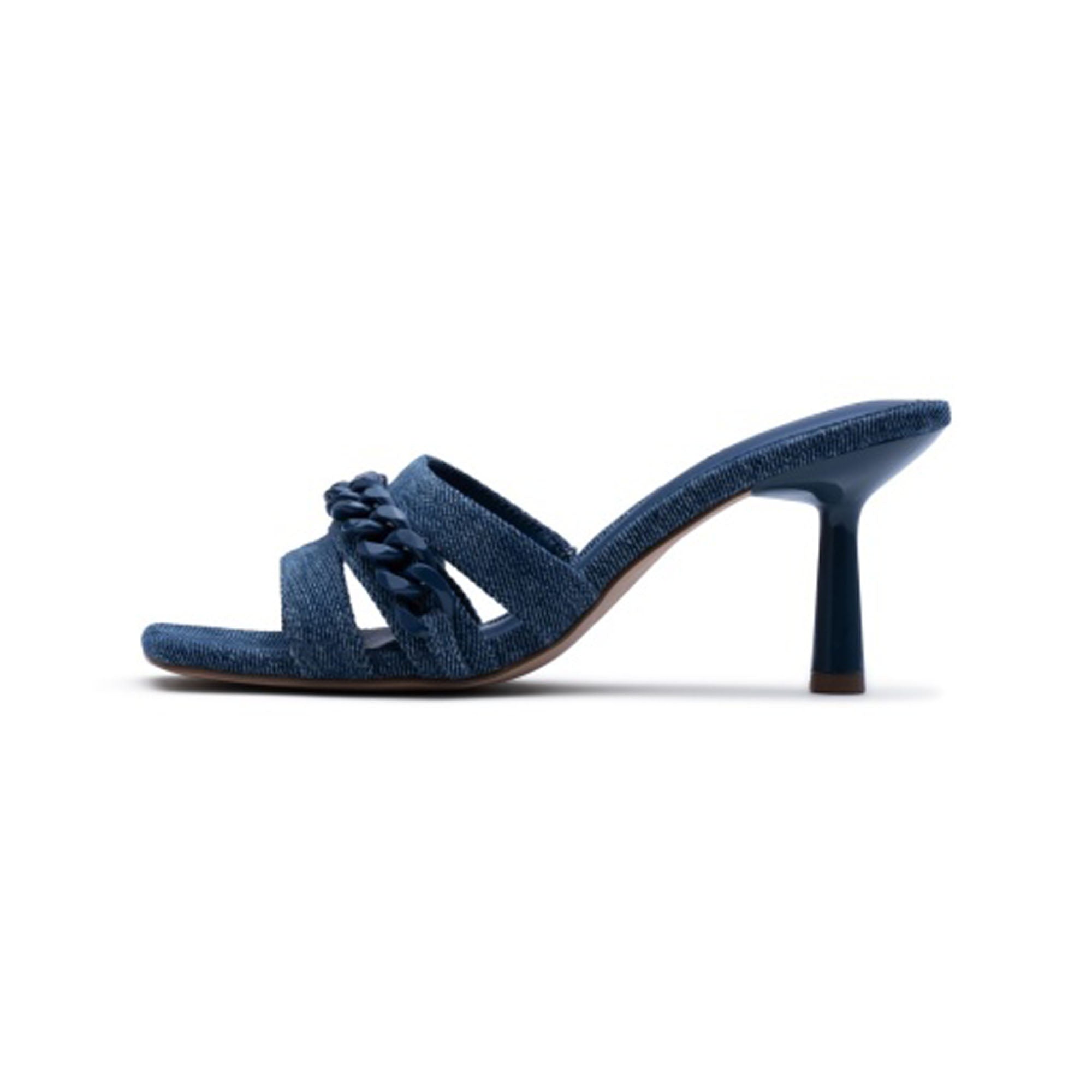  D'Amelio Kieryn Flat Sandal - Blue Jean - Bonton