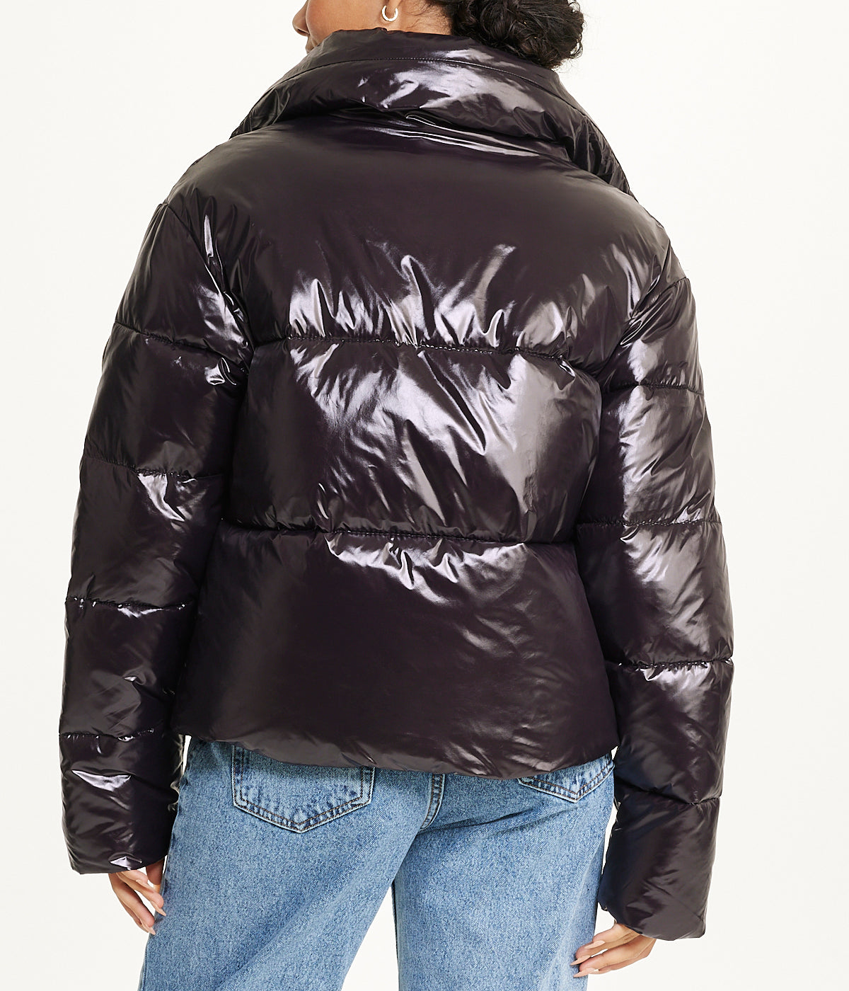  Michael Kors Short Puffer Jacket - Black - Bonton