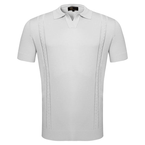 LuxeKnit Polo WHITE