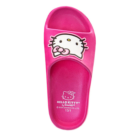 Josmo Sanrio Hello Kitty Girls Floral Slides Open Toe Sandals - Summer Beach Water Pool Shoes