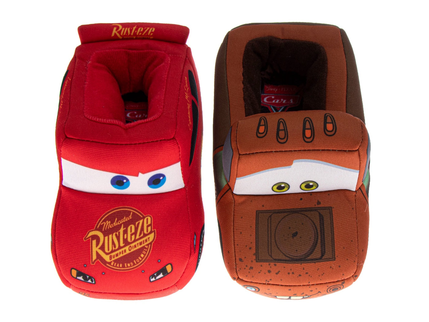  Josmo Disney Cars Boys Slippers  Lightning Mcqueen Plush Warm Soft Aline Comfy Lightweight House Shoes (5-10 Toddler) - 5-6 - Bonton