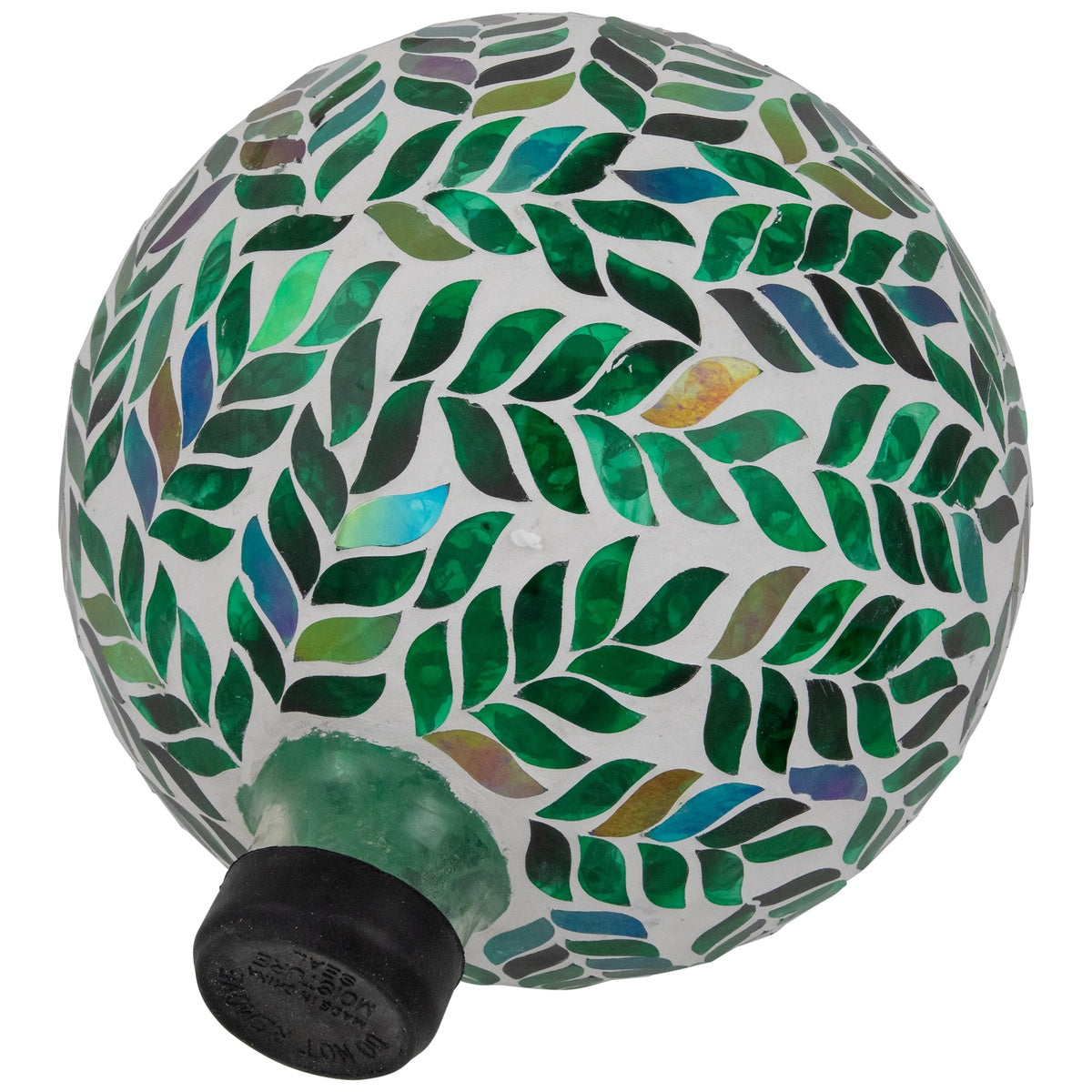  Northlight Mosaic Iridescent Leaves Outdoor Garden Gazing Ball - 10
