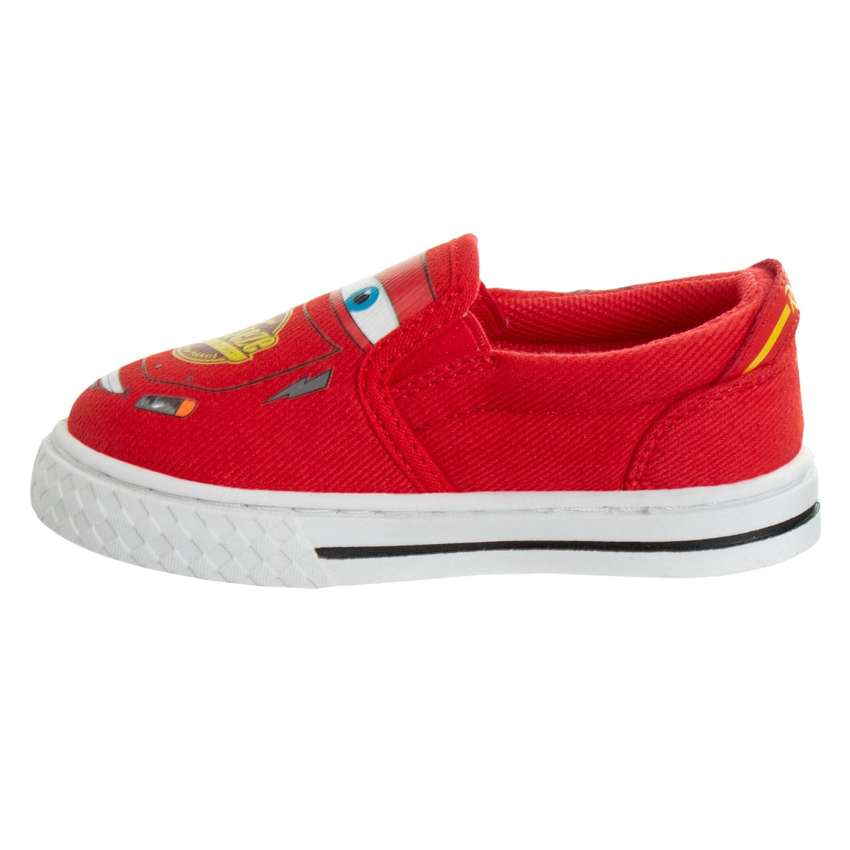  Josmo Josmo Disney Boy's Lightning McQueen Cars Slip-on Shoes - Lowtop Canvas Sneakers for Boys (Sizes: 5-10 Toddlerss) - 7 - Bonton